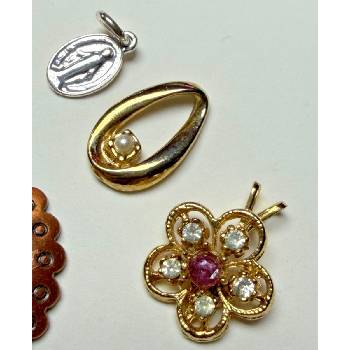 Vintage Lot Modern Jewelry Craft Costume Gemstone Wearable Damage As-Is 2#