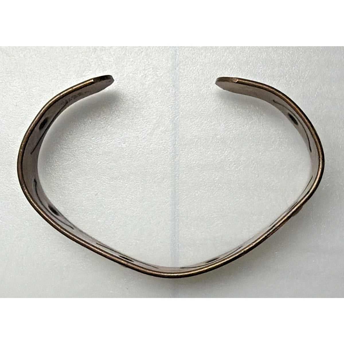 Solid Pure Copper Cuff Bracelet Adjustable Masonic Raised Eye Crescent Moon