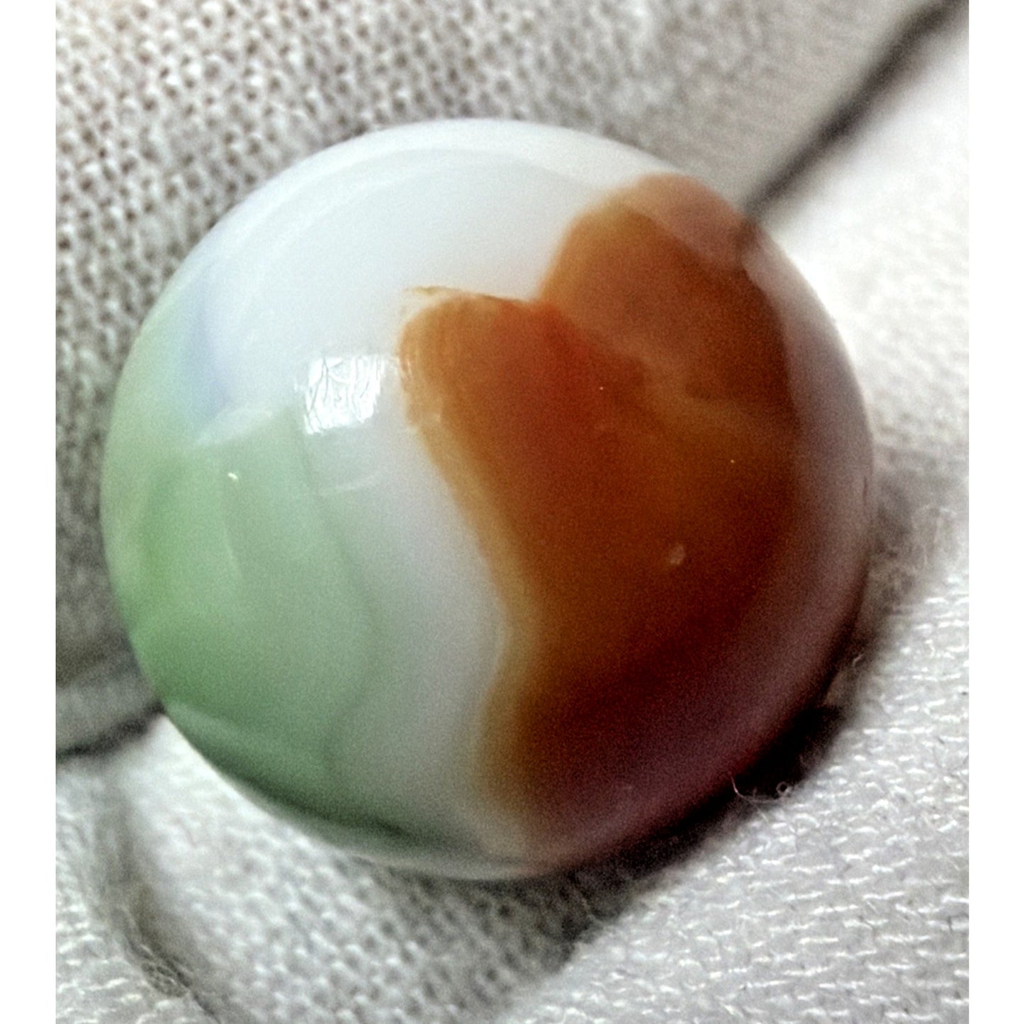Old Lot of 6 Agate Christensen Peltier Vitro Art Glass Swirl Marbles As Is