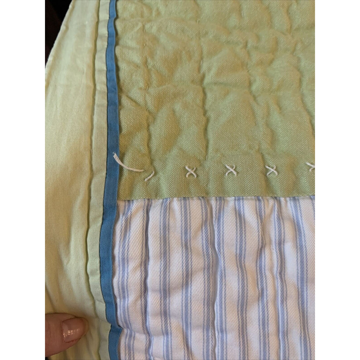 Pottery Barn Kids Jax Construction Cars Semi Truck Quilt Blanket 68 x 86 in