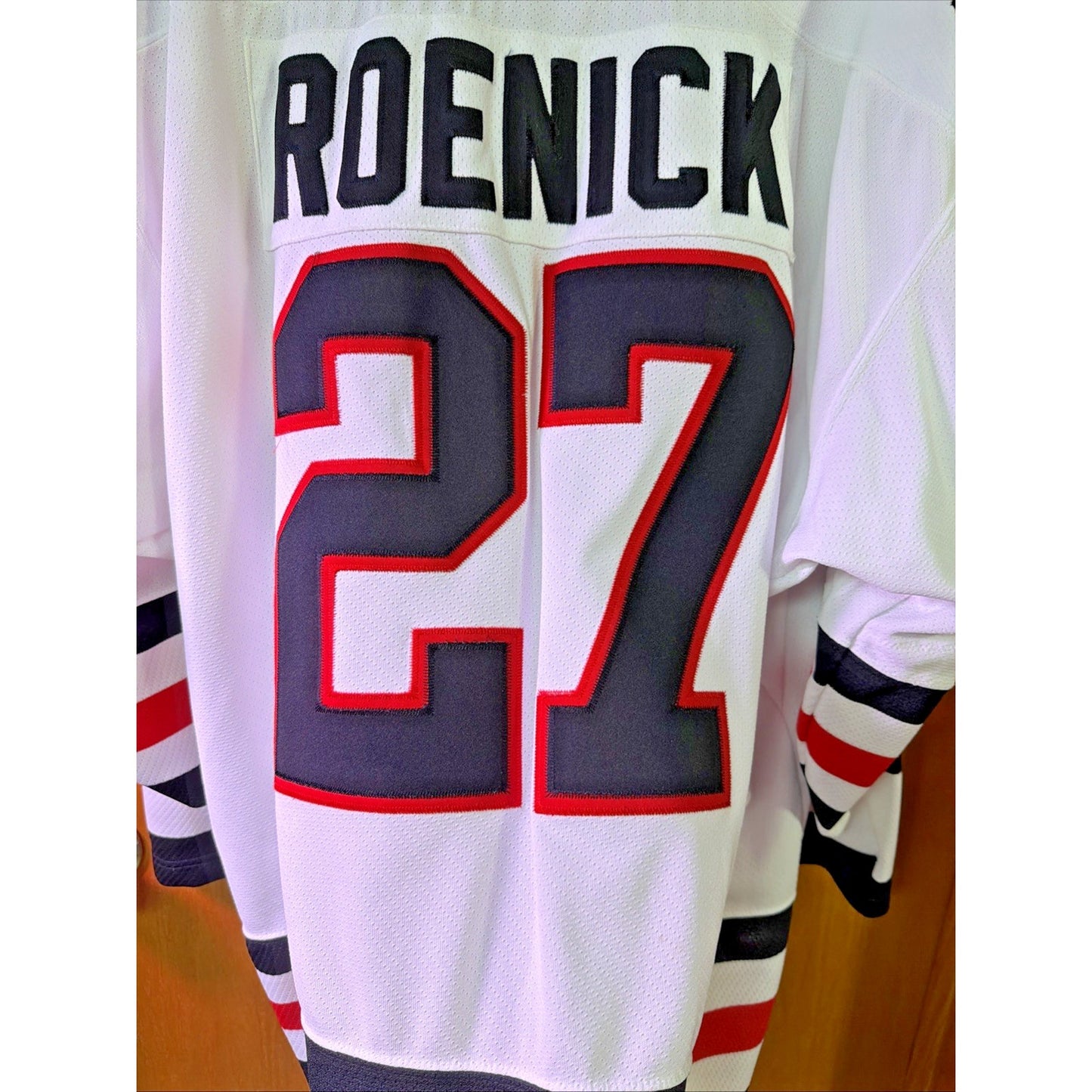Vtg NHL Chicago Black Hawks Hockey Jeremy Roenick #27 Starter Jersey XXL As Is
