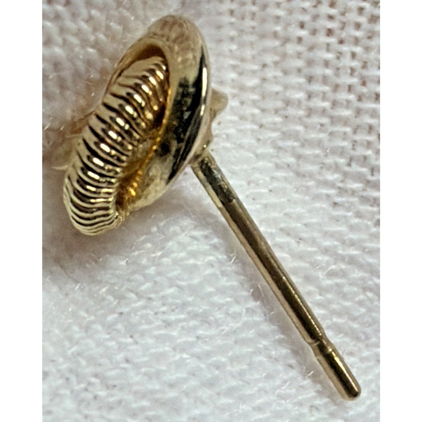 Vintage Gold Plate Love Knot Earrings Textured Smooth Twisted Rope Stud Post