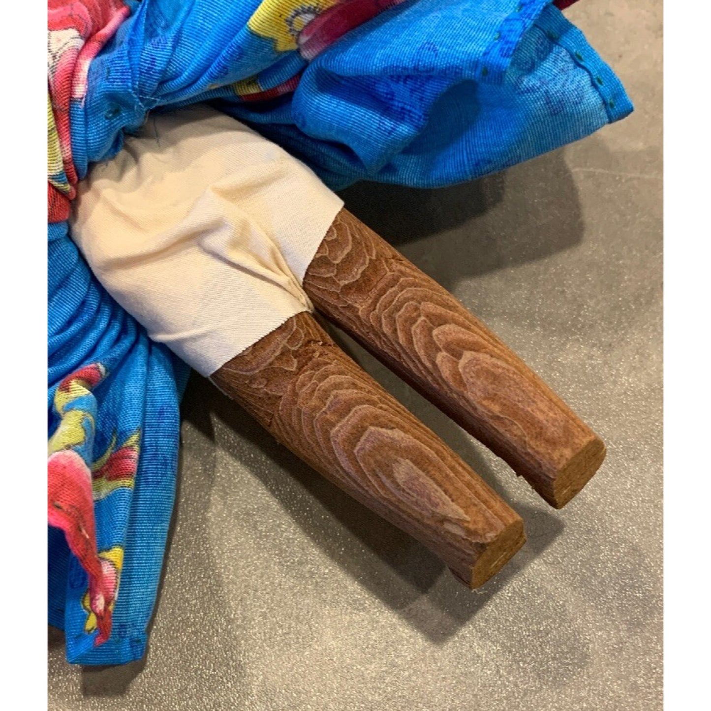 Vintage Hand Carved Wood Indian Doll Tarahumara Raramuri Mother And Child