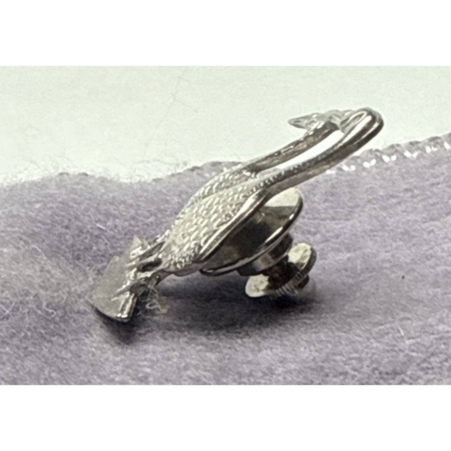 Vtg P Buckley Moss Kirk Stieff Pewter Geese Ducks Birds Pin Lapel Tie Tack