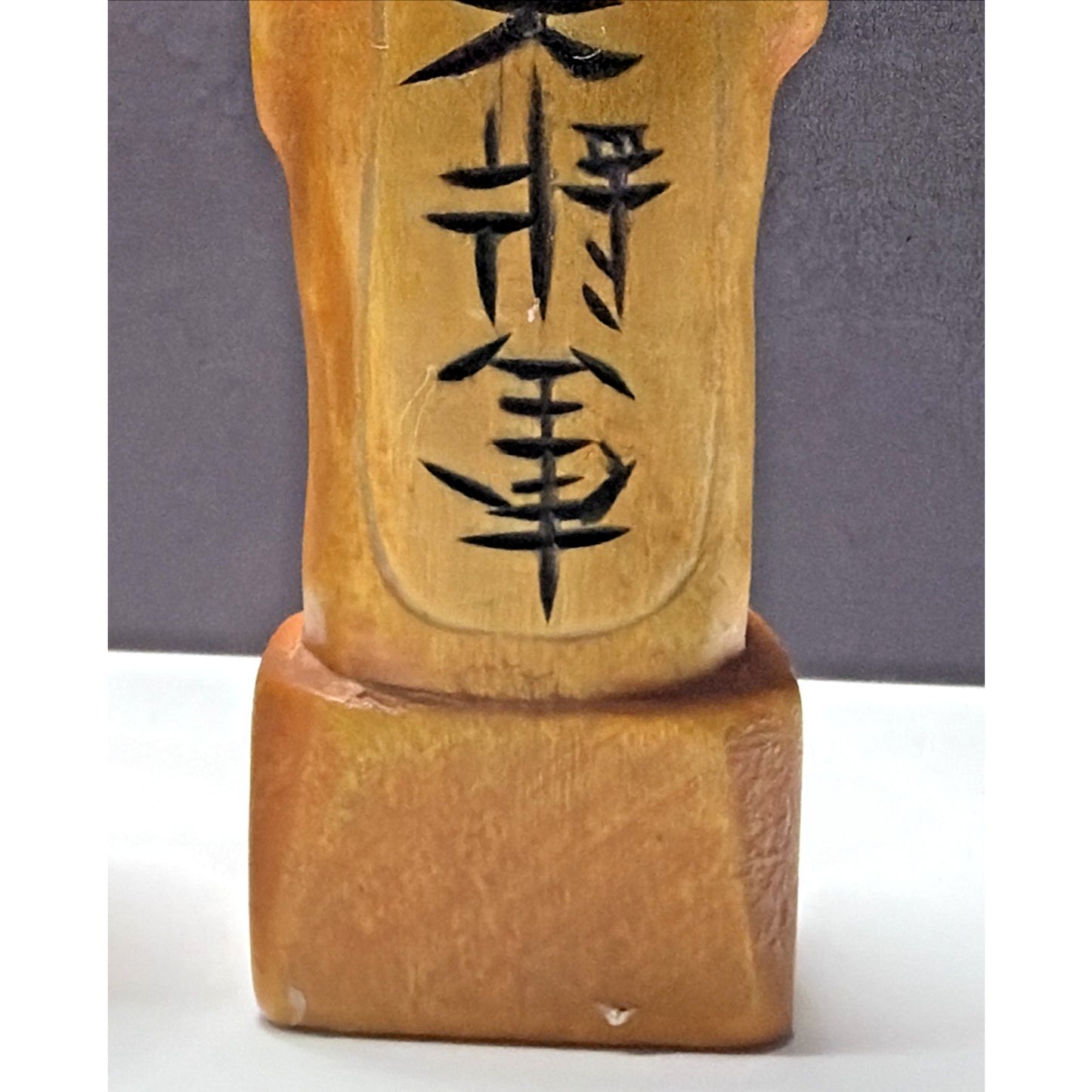 Korean Wood Jangseung Village Guardian Totem Poles Good Fortune Luck Figurines