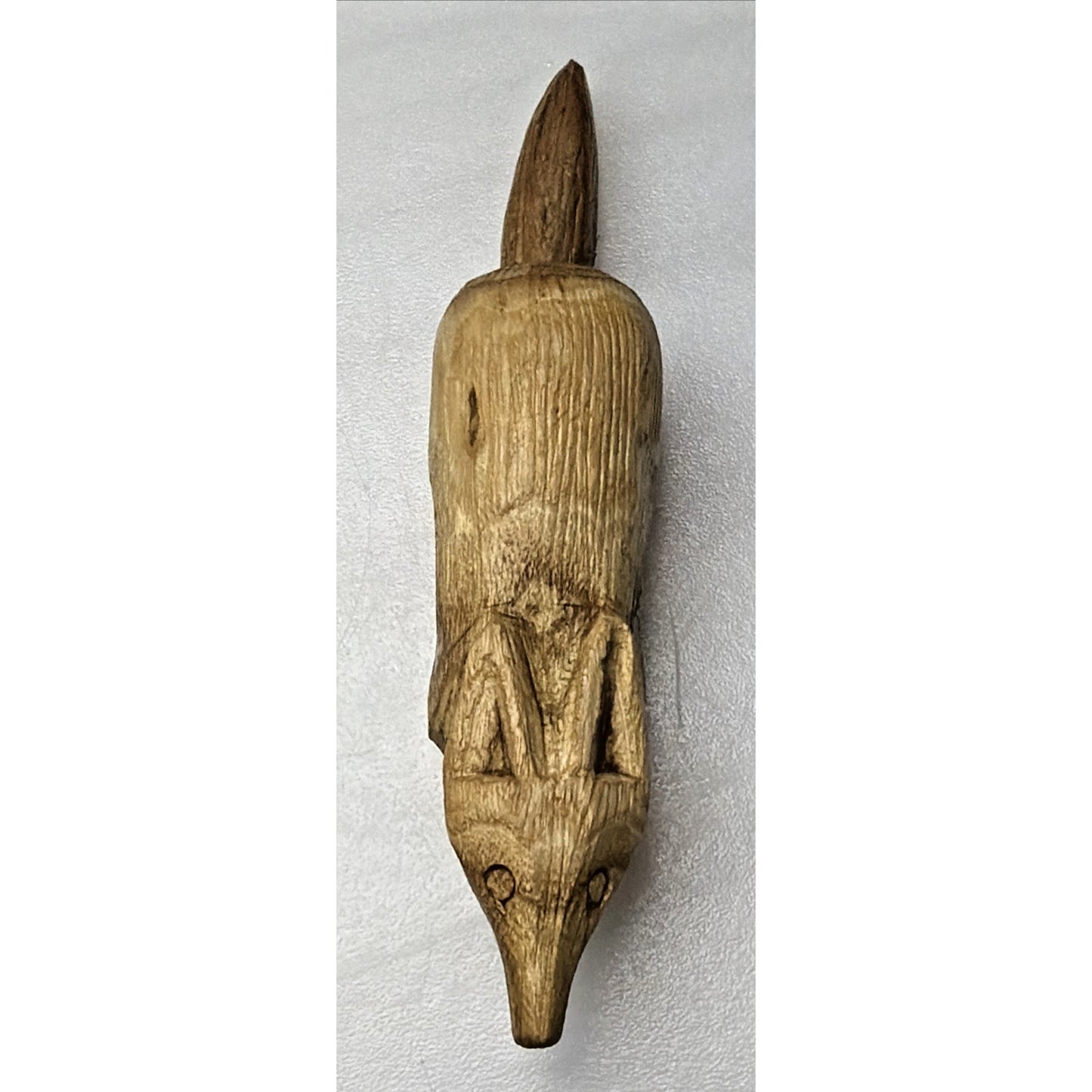 Folk Art Wood Carved Woodland Creature Mini Signed Fox Beaver Squirrel Bunny