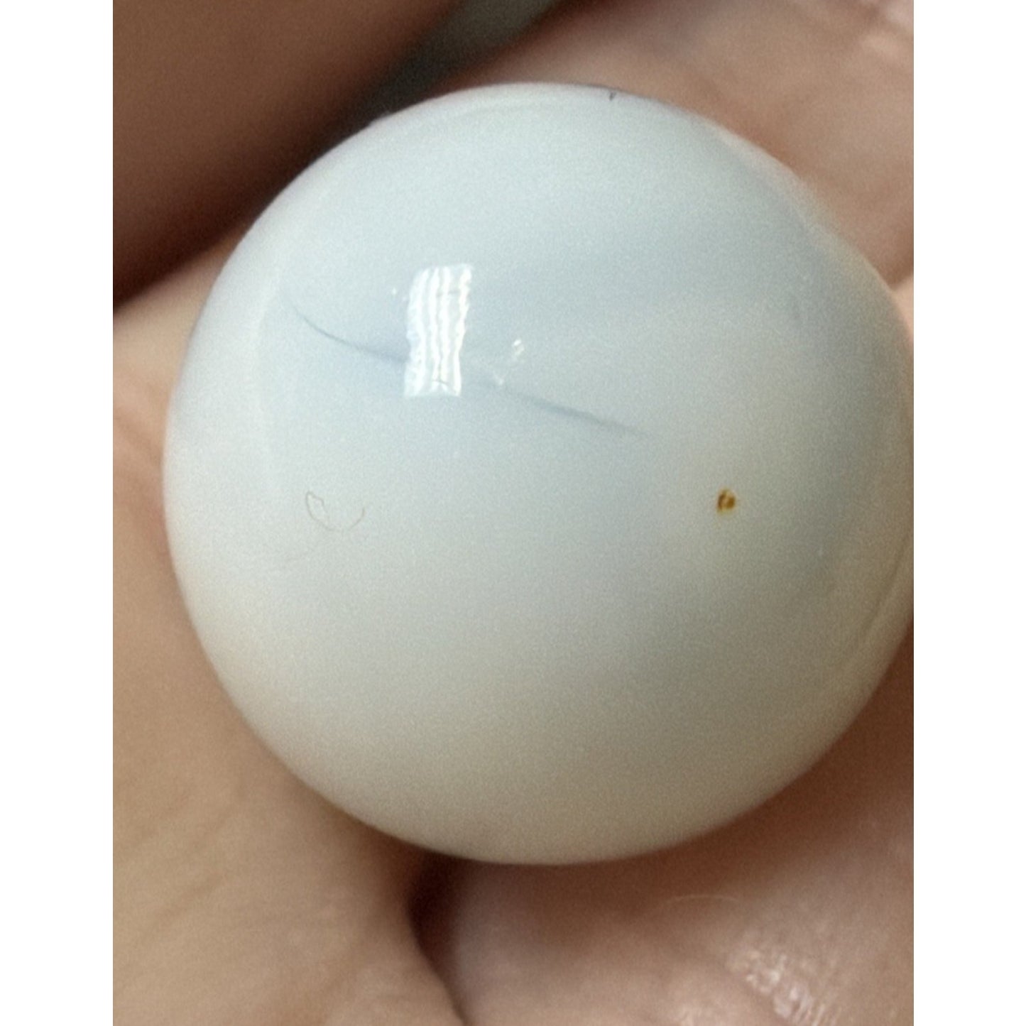 Old Christensen White Agate Marble As Is Read