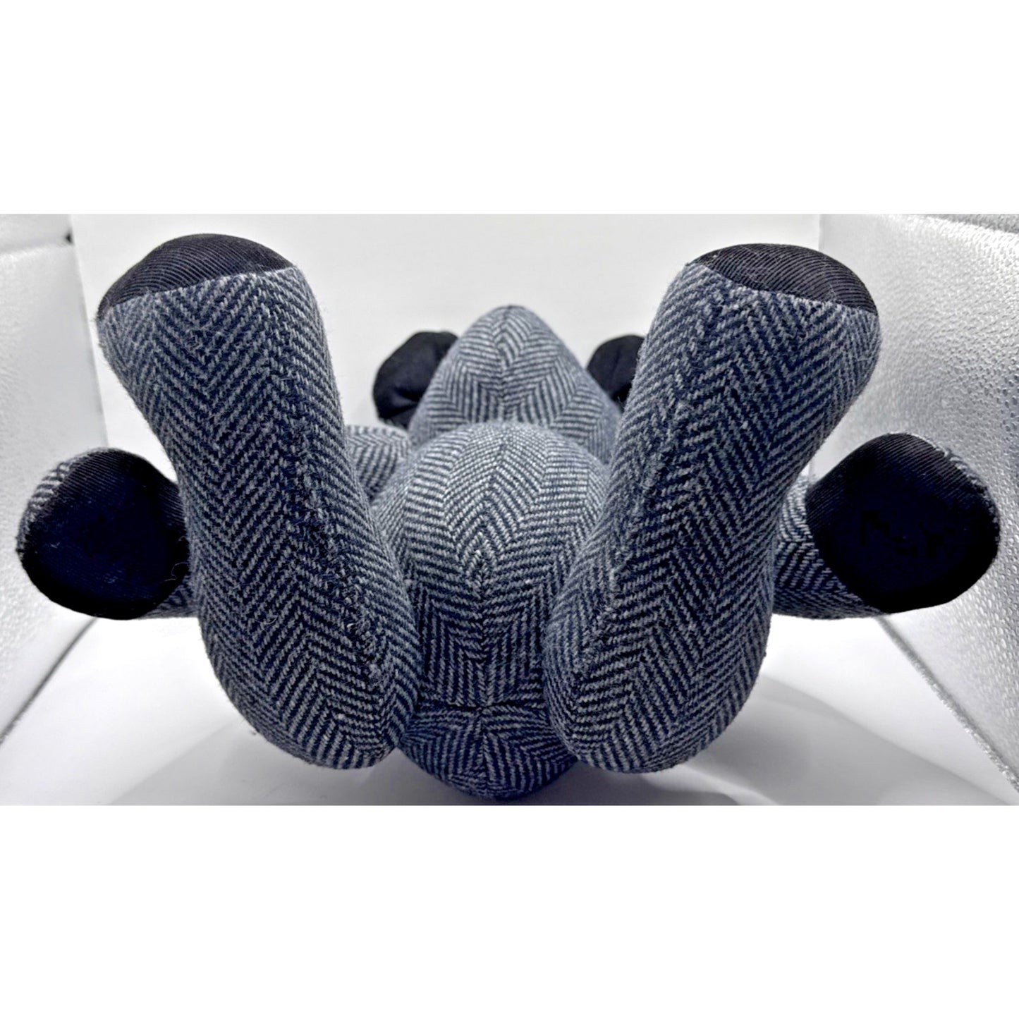Handmade Tweed Teddy Bear Herringbone Jointed Corduroy Harris Read