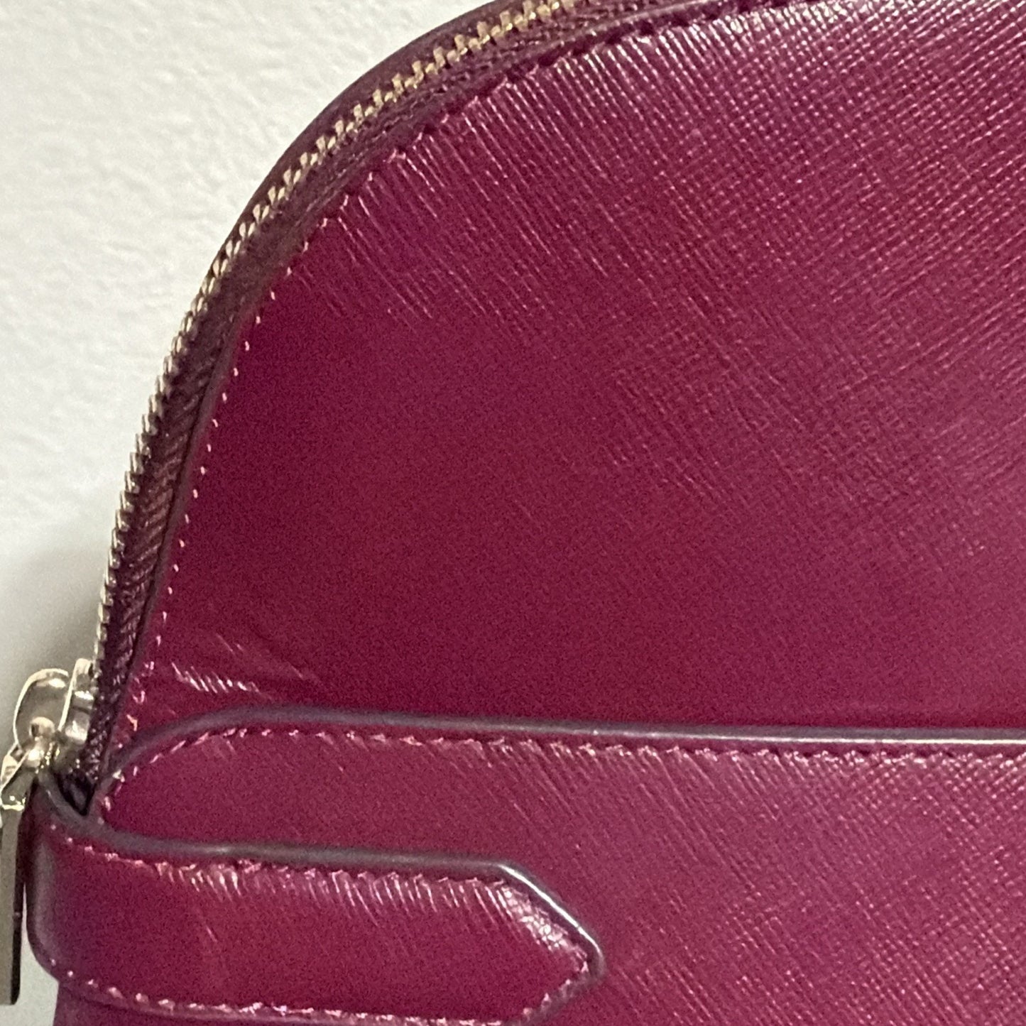 Kate Spade New York Staci Dome Saffiano Leather Backpack Burgundy