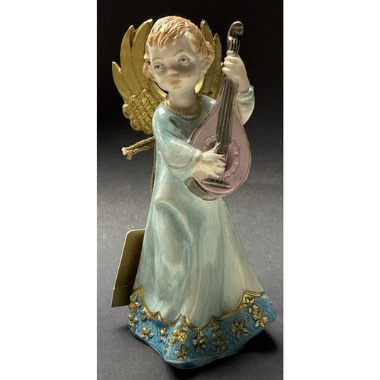 Vintage Fontanini Depose Italy 164 Nativity Angel Mandolin Spider Mark Tags