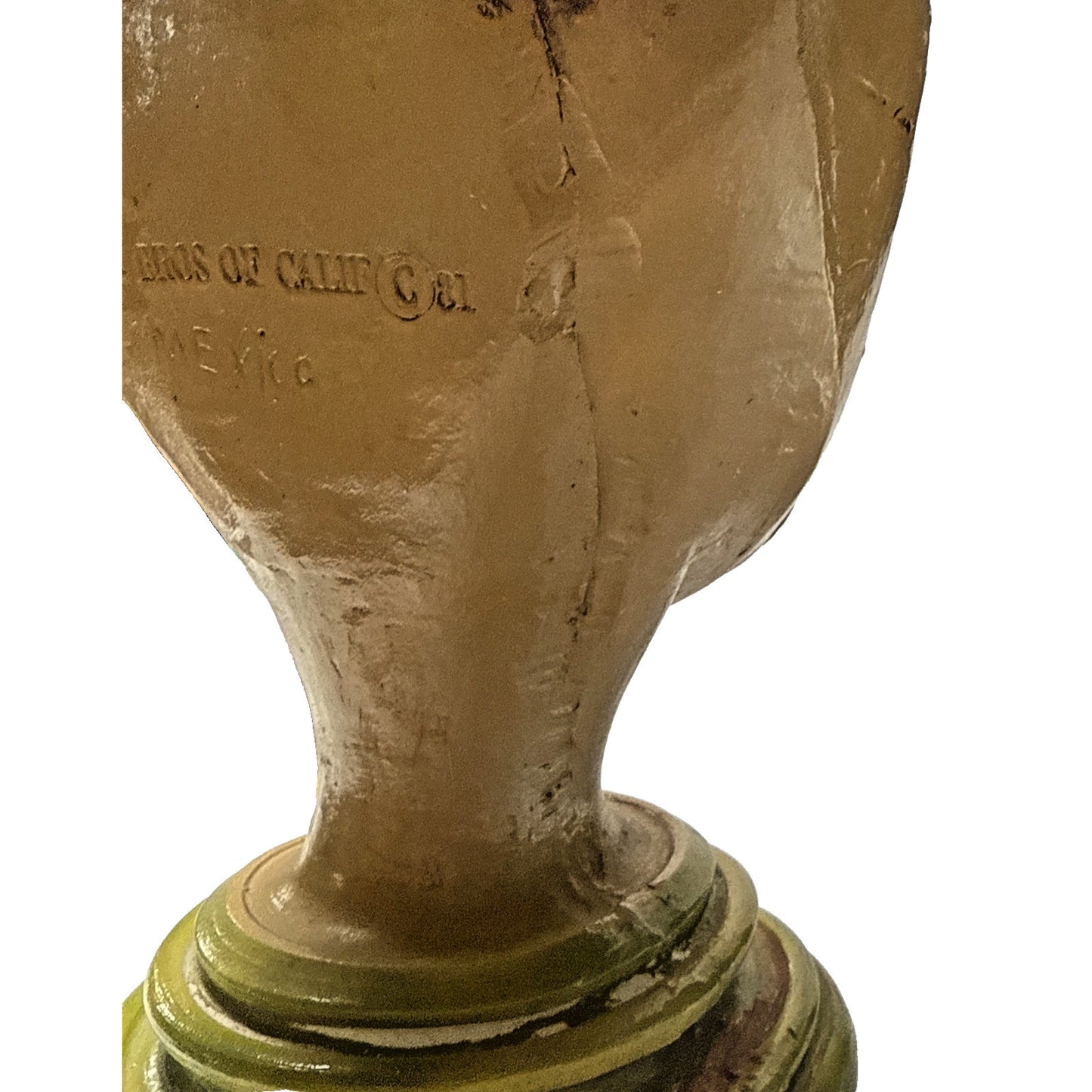 Vintage Apsit Bros of California Native American Indian Chief Bust Large As Is