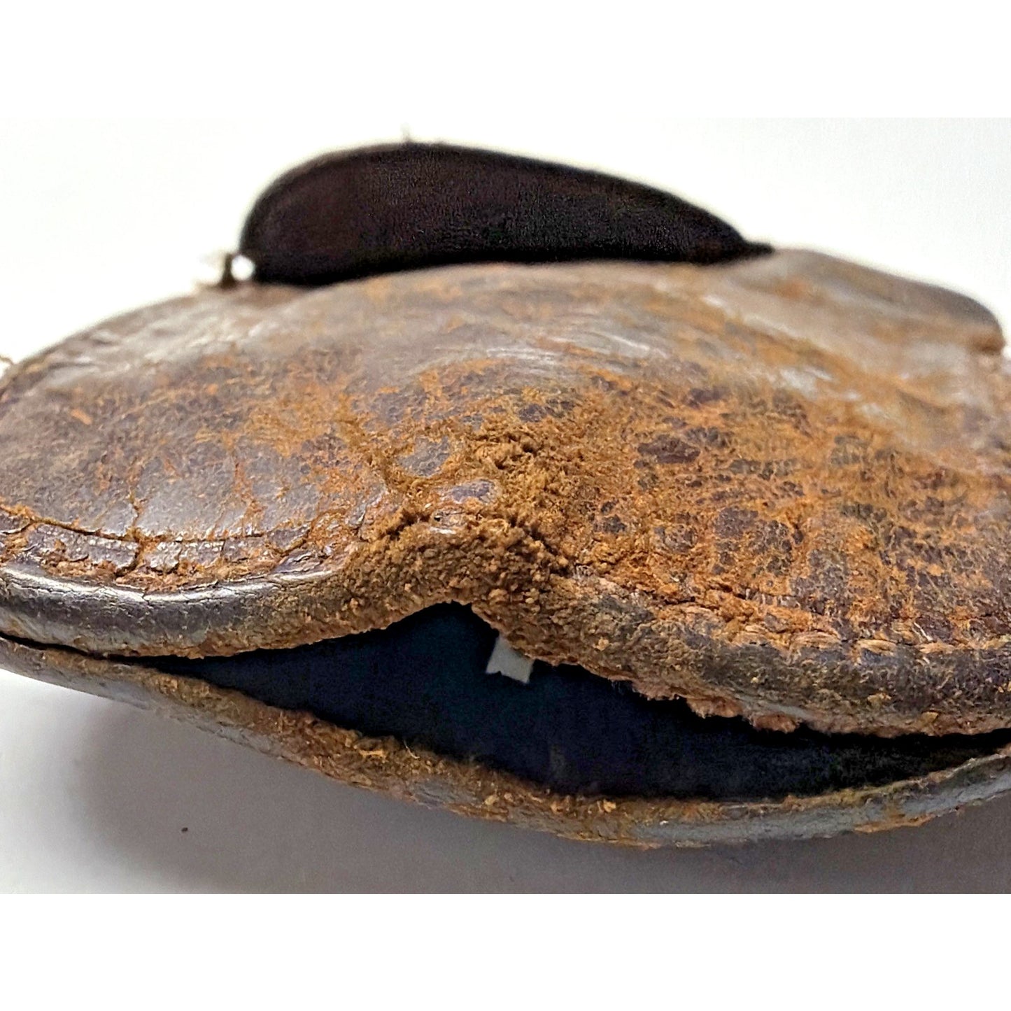 Old Osborn Bros Pat Pend Leather Sliding Key Pouch Steel Hooks As Is Read