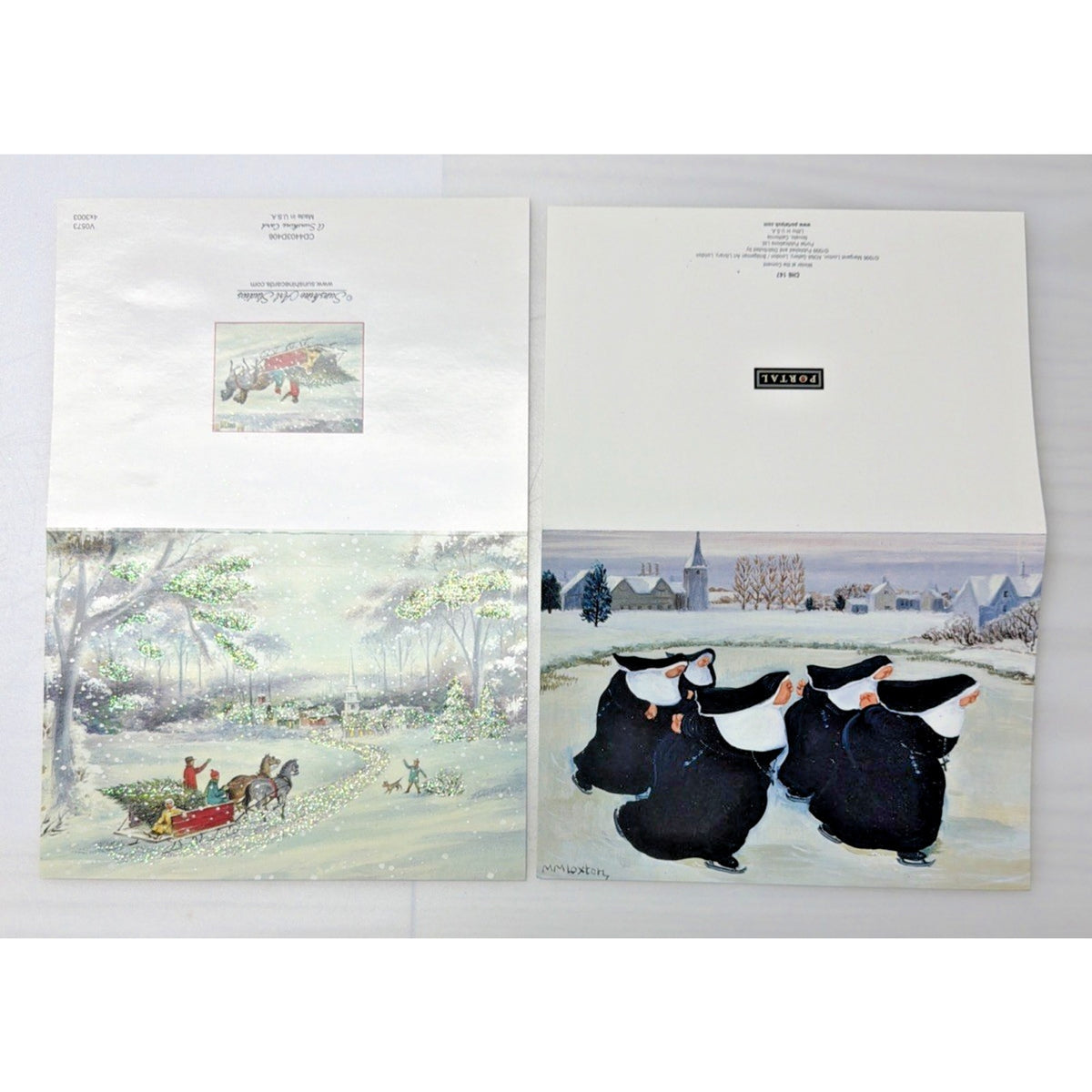 Vtg Lot of 10 Christmas Cards Sunshine Century Toole Zoo Gore Clementson Loxton