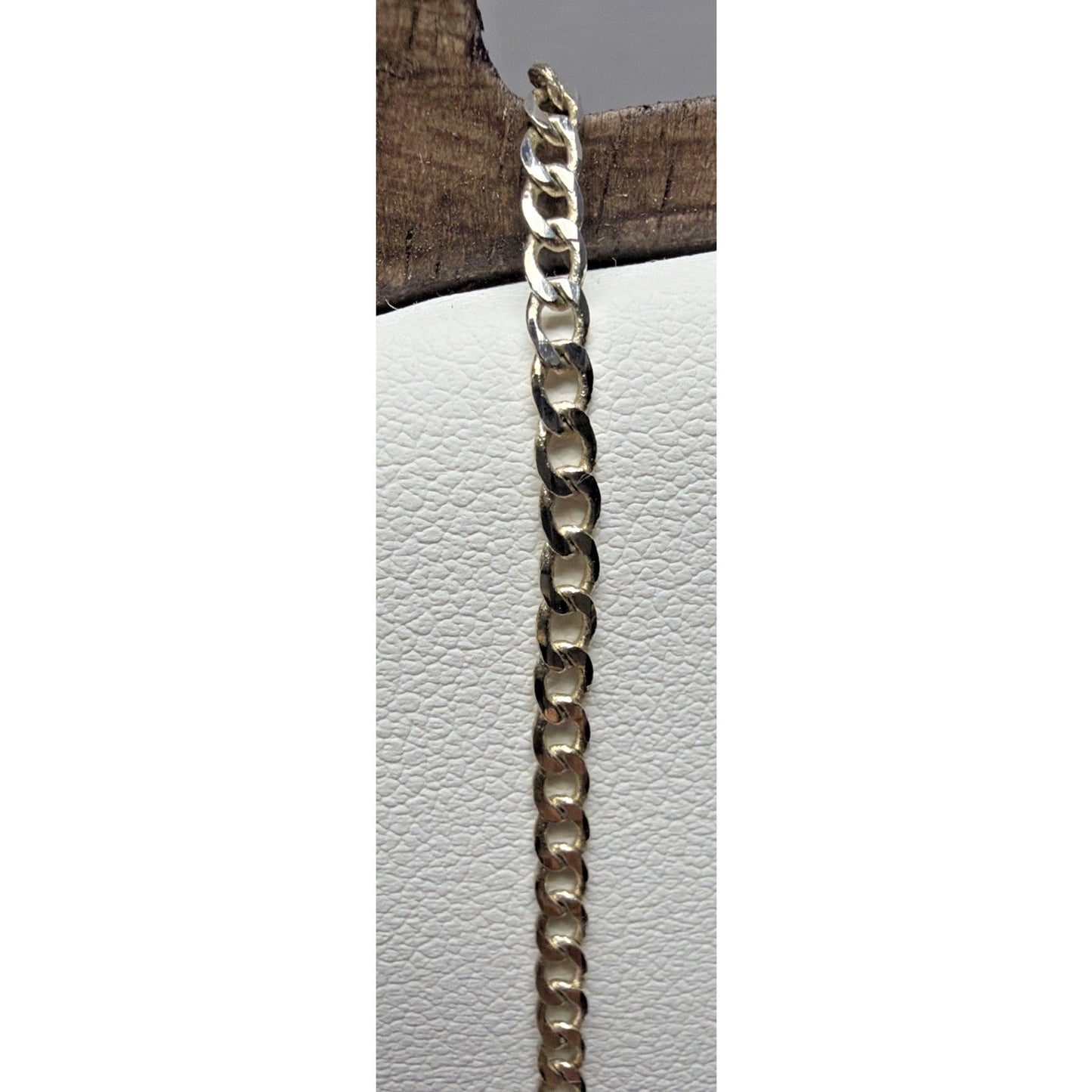 Vintage Sterling Silver 925 Cuban Chain Link Necklace 22 in 3.88 gram