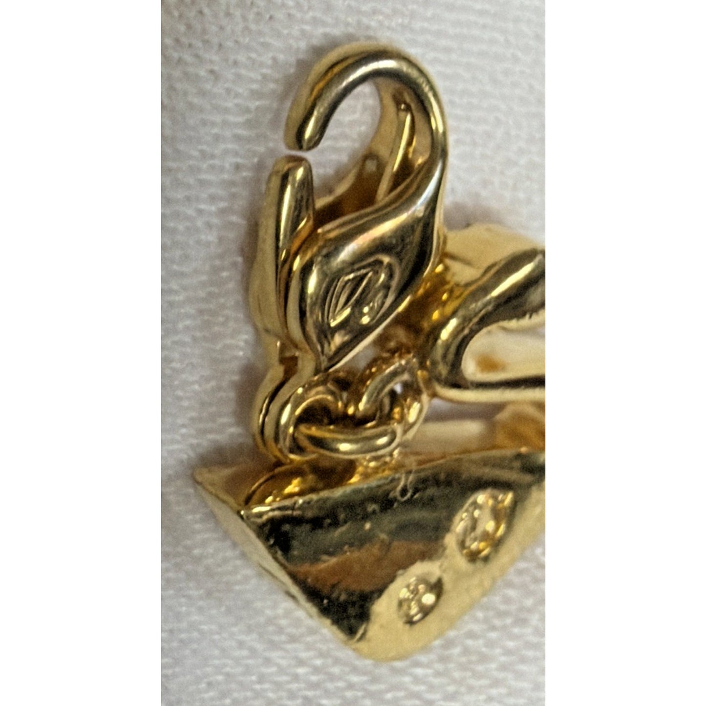 Swarovski Golden Swan Pave Crystal Charm Pendant
