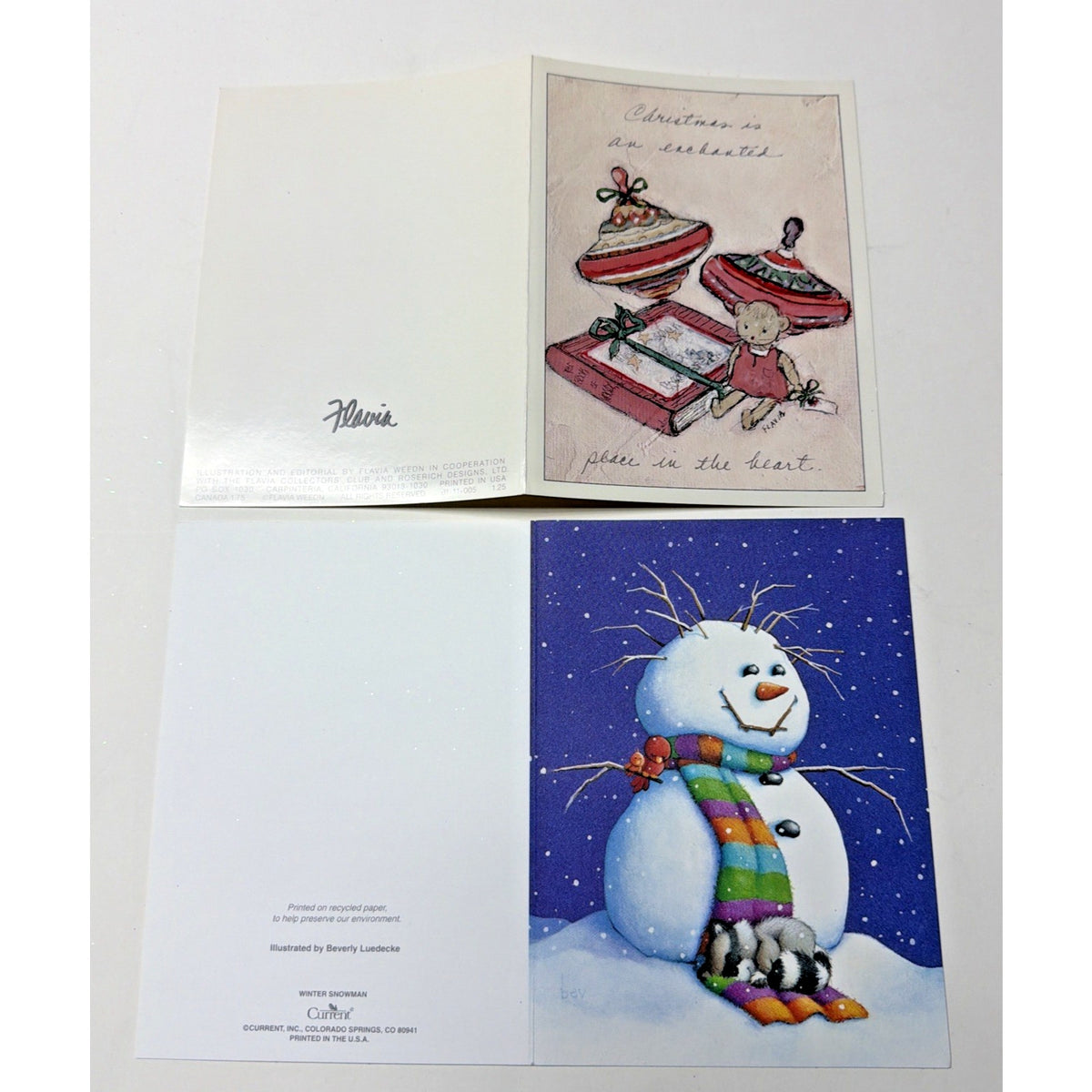 Vtg Lot of 10 Christmas Cards Luedecke Clementson Shedd Kogut Flavia Engelbreit