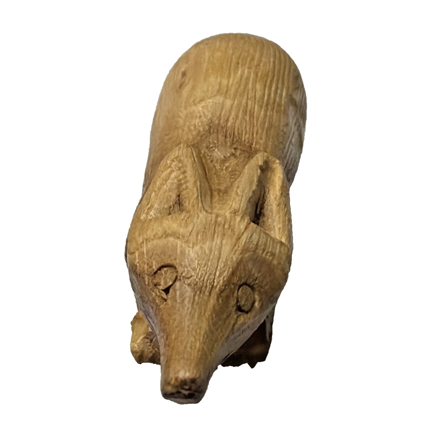 Folk Art Wood Carved Woodland Creature Mini Signed Fox Beaver Squirrel Bunny