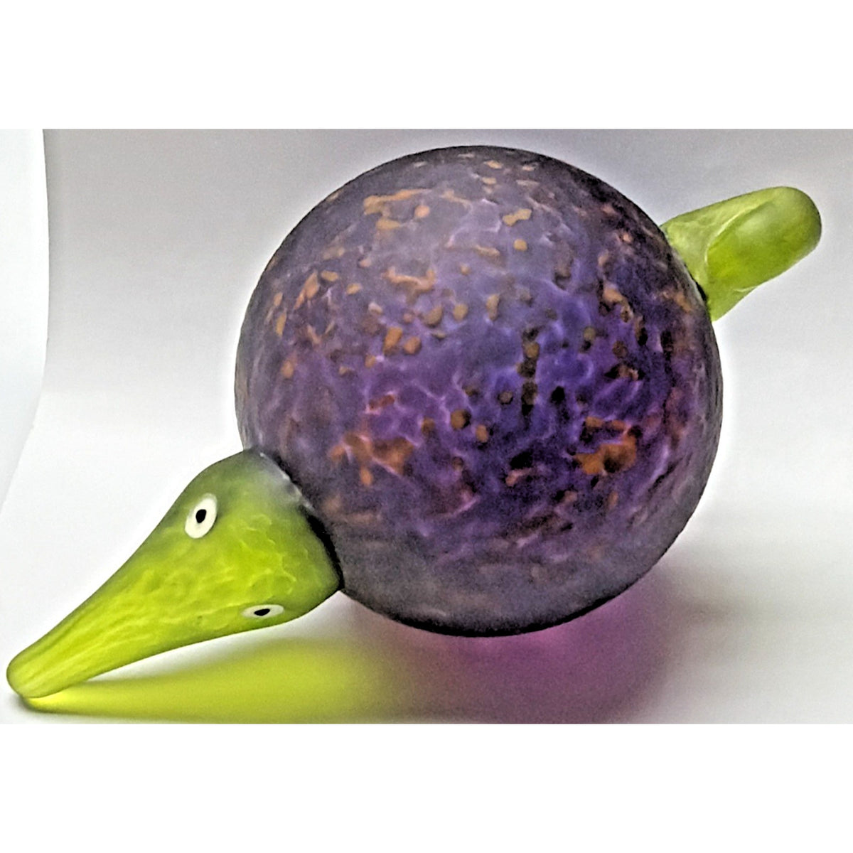 Vintage Signed Glasstudio Studio Line Borowski Bird Kiwi Art Glass Paperweight