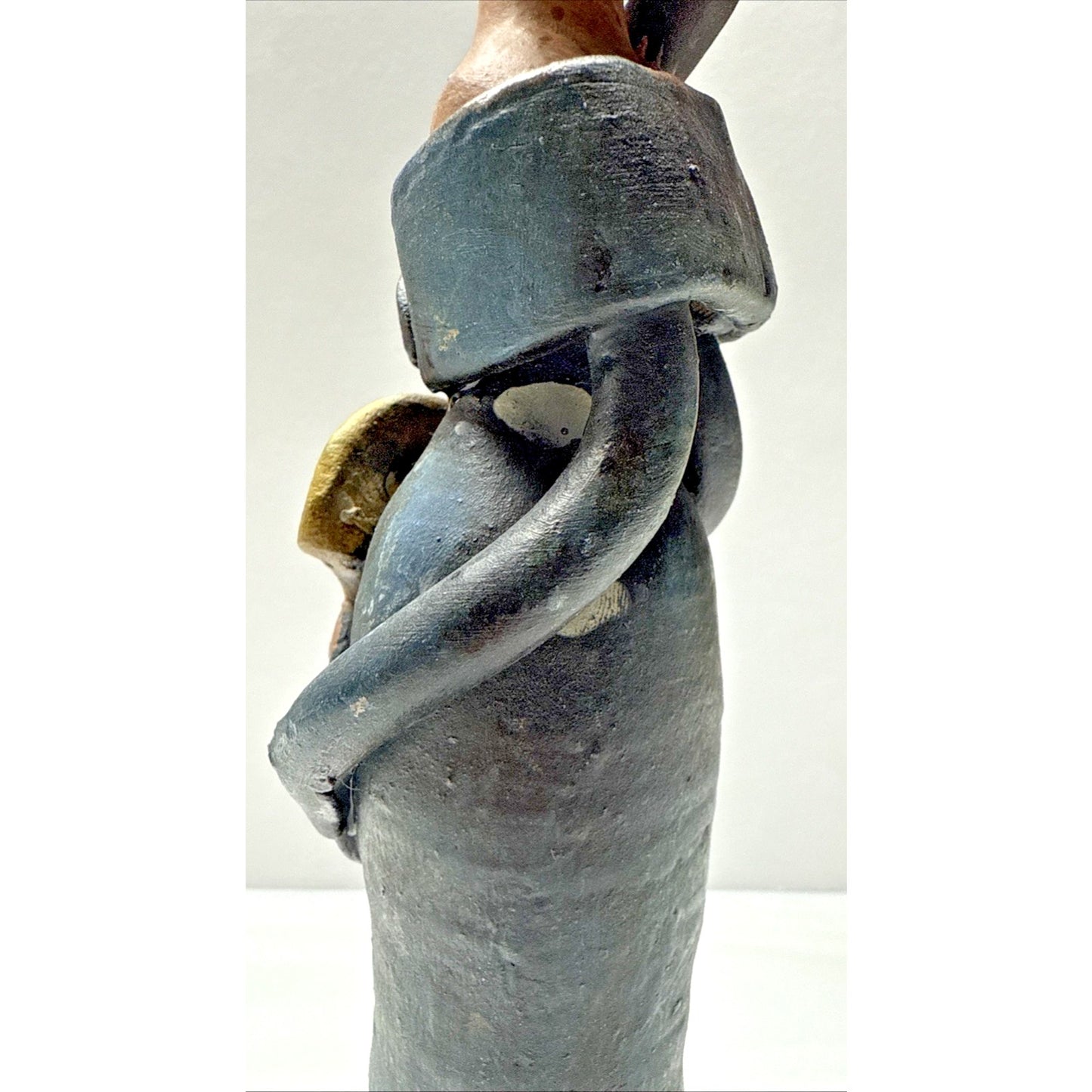 Muneca Sin Rostro Faceless Doll Clay Artensia Dominican Republic Handmade Statue