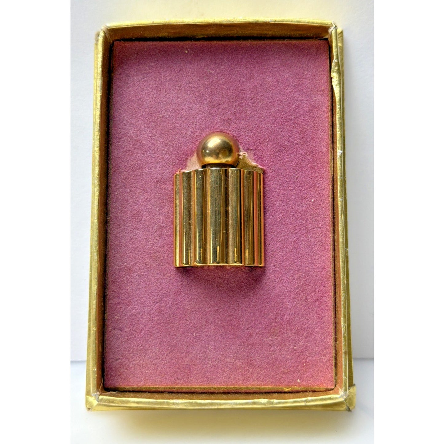 Helena Rubinstein Command Performance Gold Perfume Bottle Charm Bracelet As Is