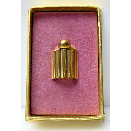 Helena Rubinstein Command Performance Gold Perfume Bottle Charm Bracelet As Is