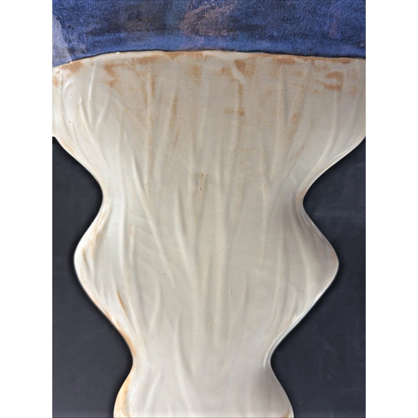 Vintage Larmer Butter Toast Art Pottery Vase Modernist Handles