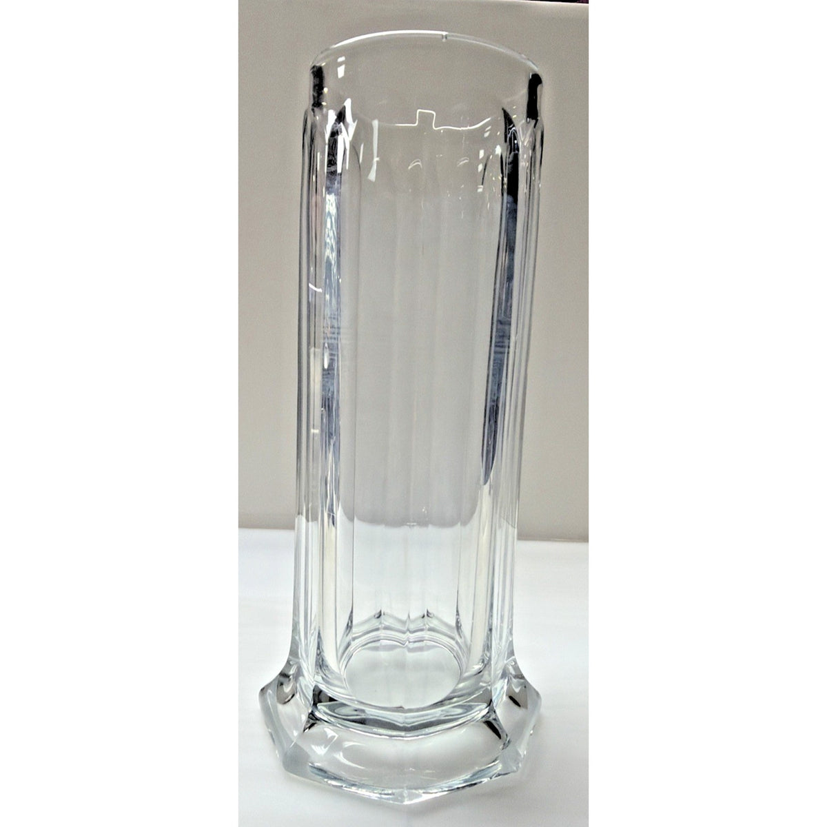 EAPG Heisey Glass Colonial Panel Clear Straw Jar #331 No Lid As Is