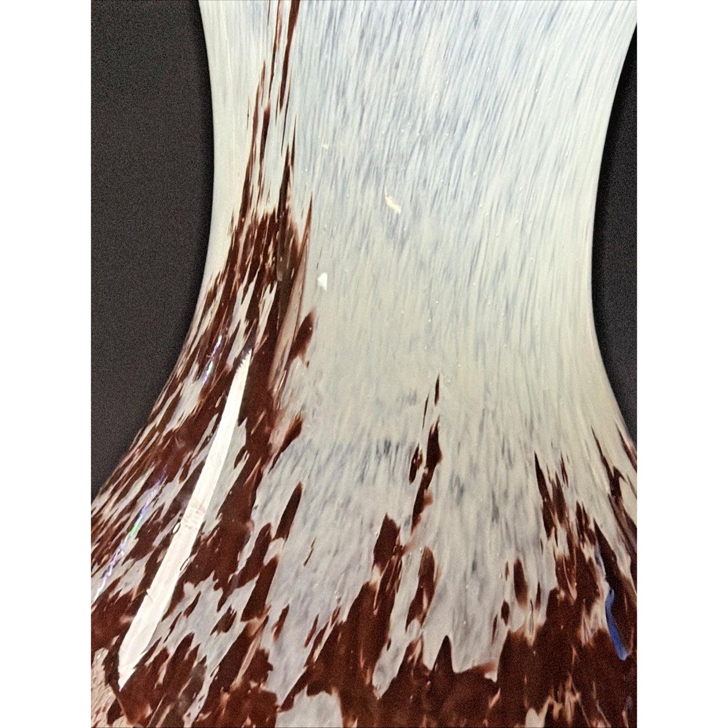 Contemporary Klodzko Poland Art Glass Vase Mozaik Mix Mosaic Abstract Mottled