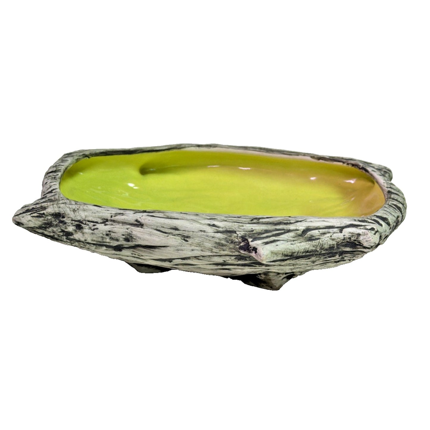William WM S Frazier California Art Pottery Driftwood Console Candle Holder #414