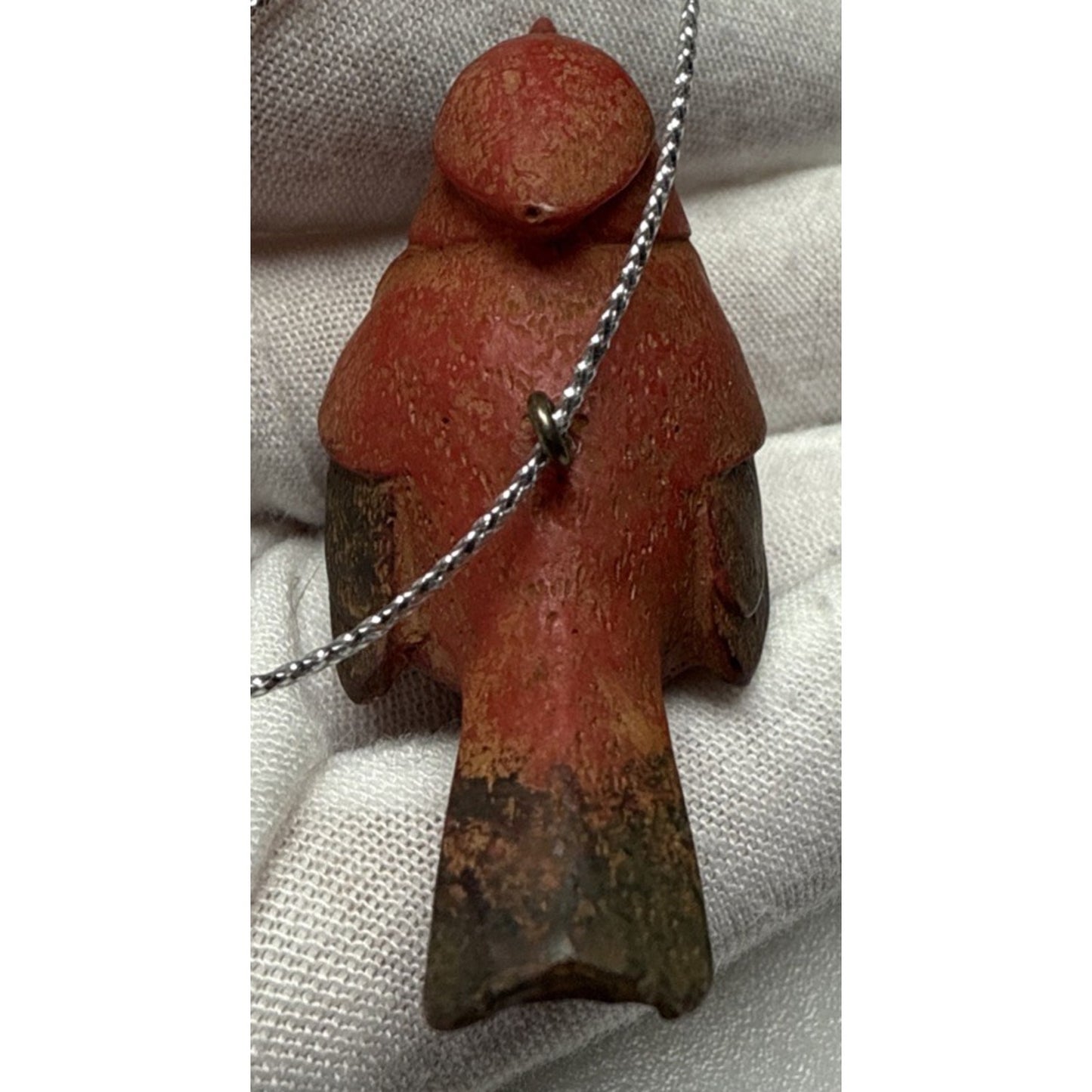 Vintage Lot of 3 Cardinal Ornaments Small Mini Resin Red Bird