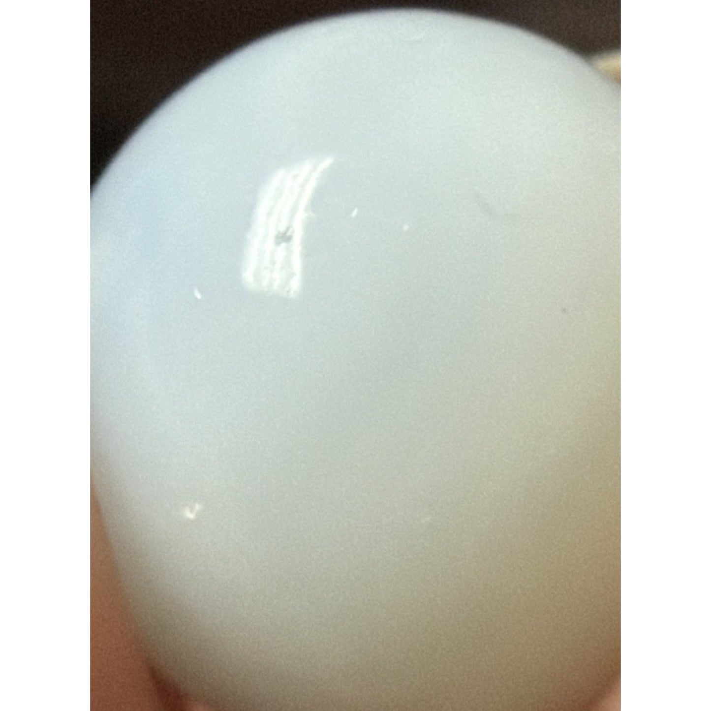 Old Christensen White Agate Marble As Is Read