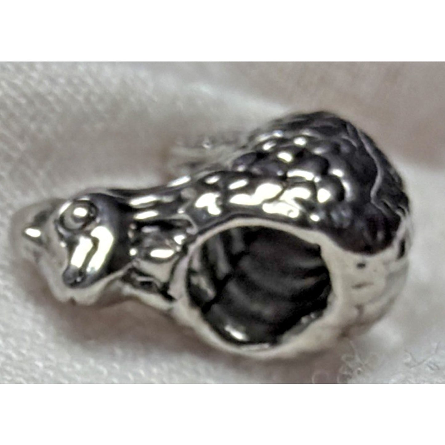 Vintage Sterling Silver Rooster Hen Chicken Bead Charm