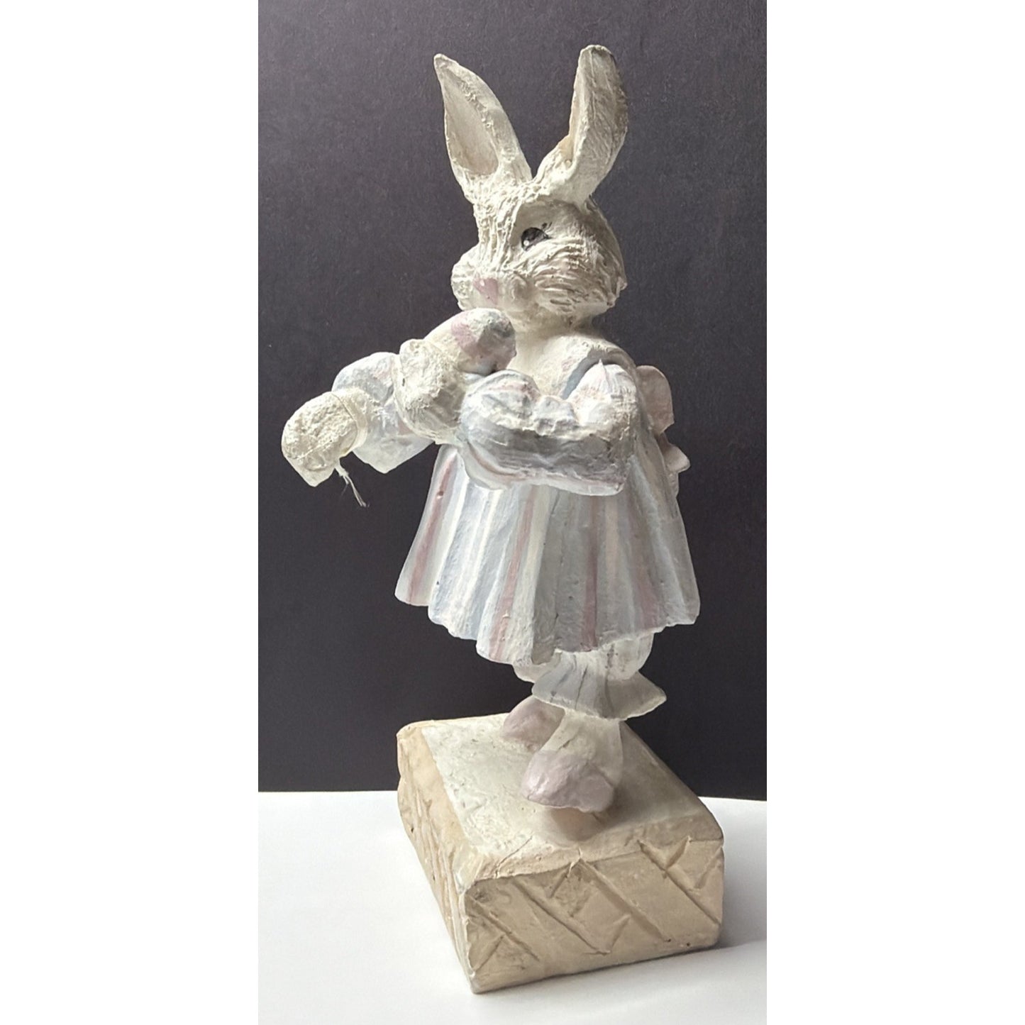 Vintage Denise Calla House of Hatten Easter Bunny Rabbit Girl Dress Egg Folk Art