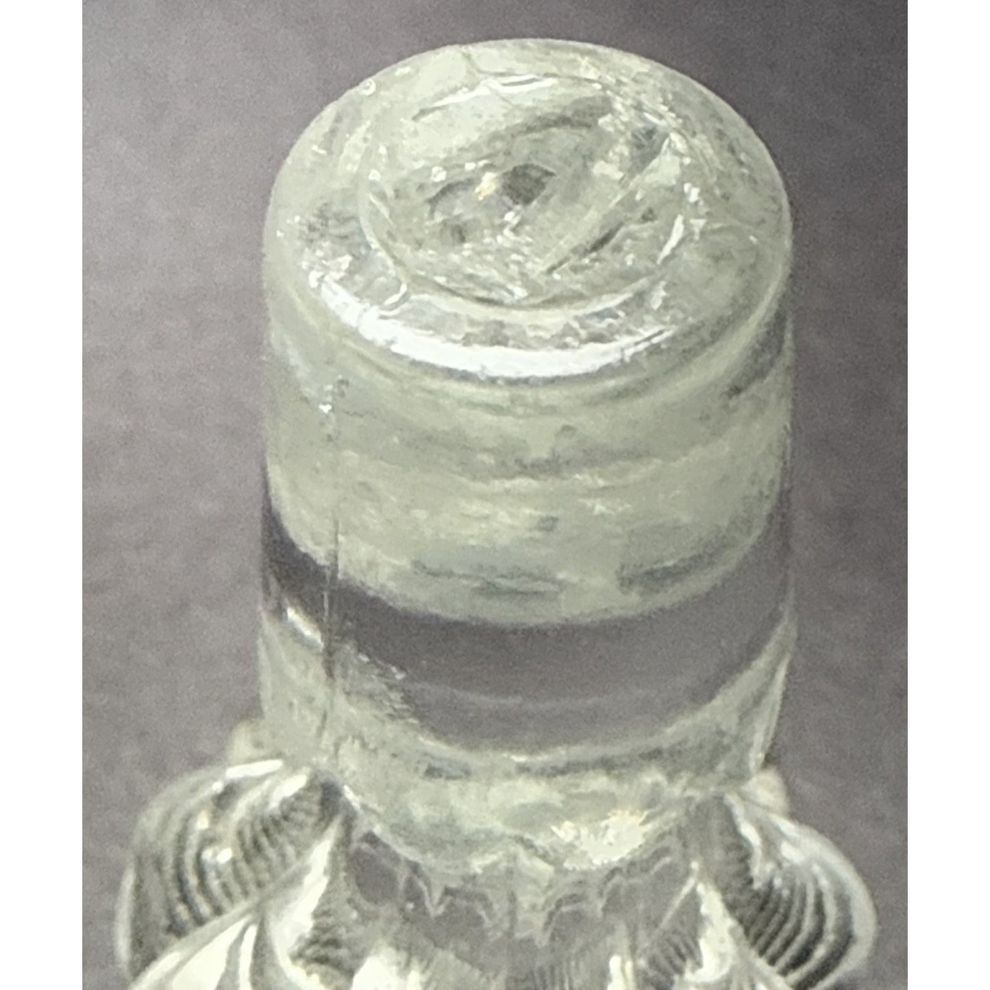 EAPG McKee Glass Daisy Aztec Spinner Cruet Stopper As Is