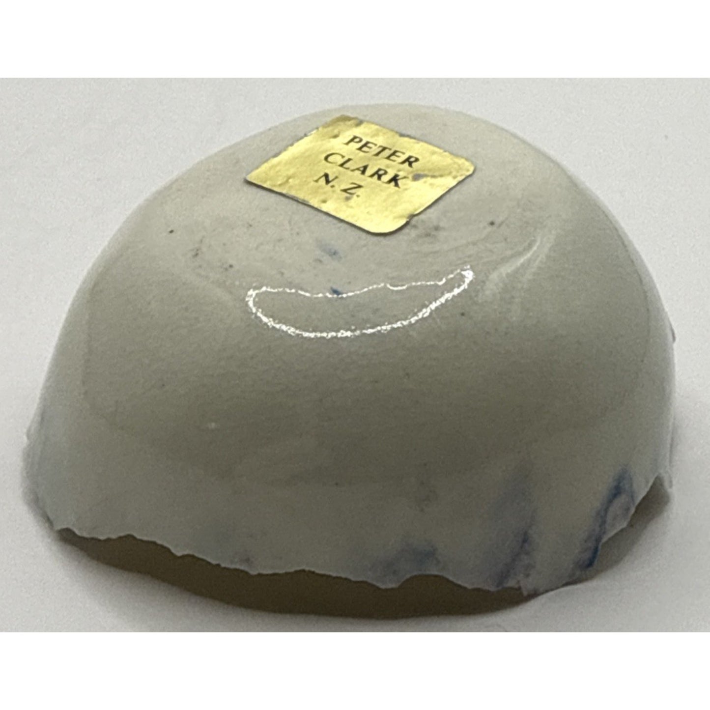 Peter Clark Pottery Fairy Dish Bowl New Zealand Porcelain Rough Edge As-Is