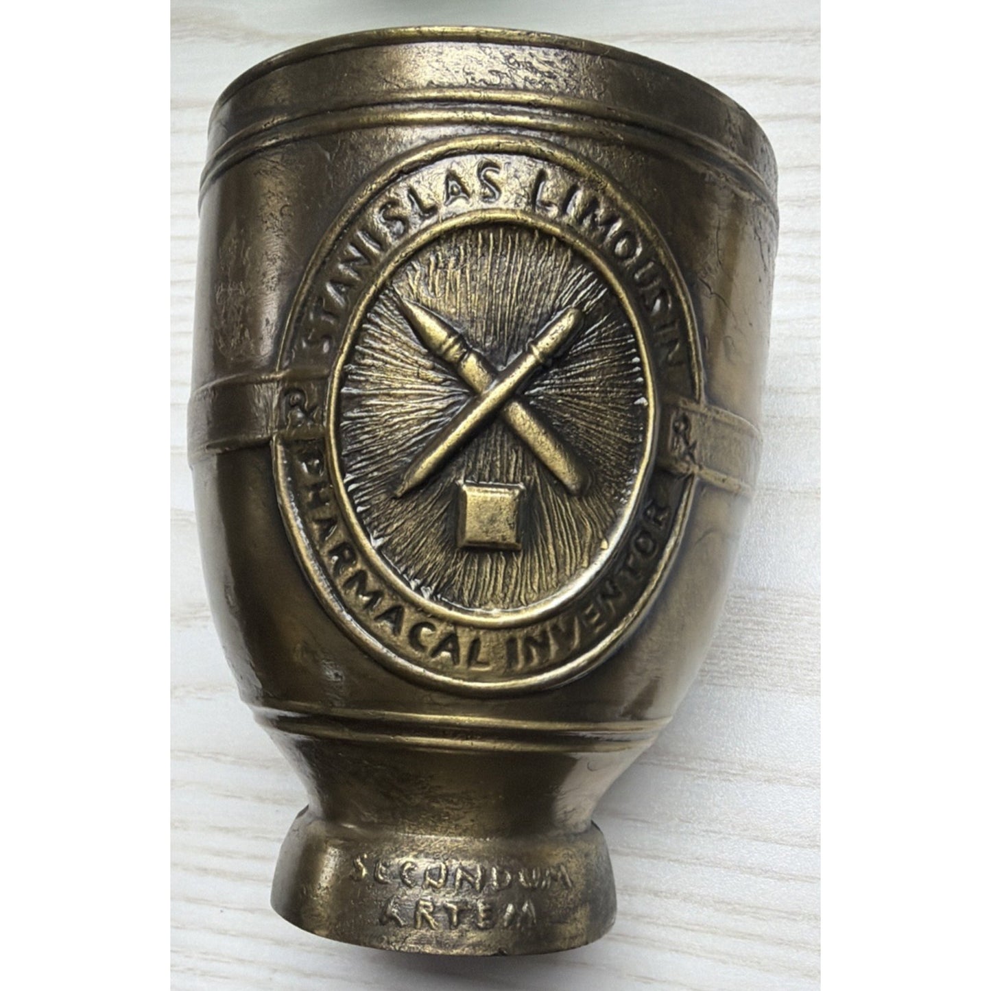 Vintage Schering Stanislas Limousin 22nd Collection Pestle Mortar Pharmacal Inve