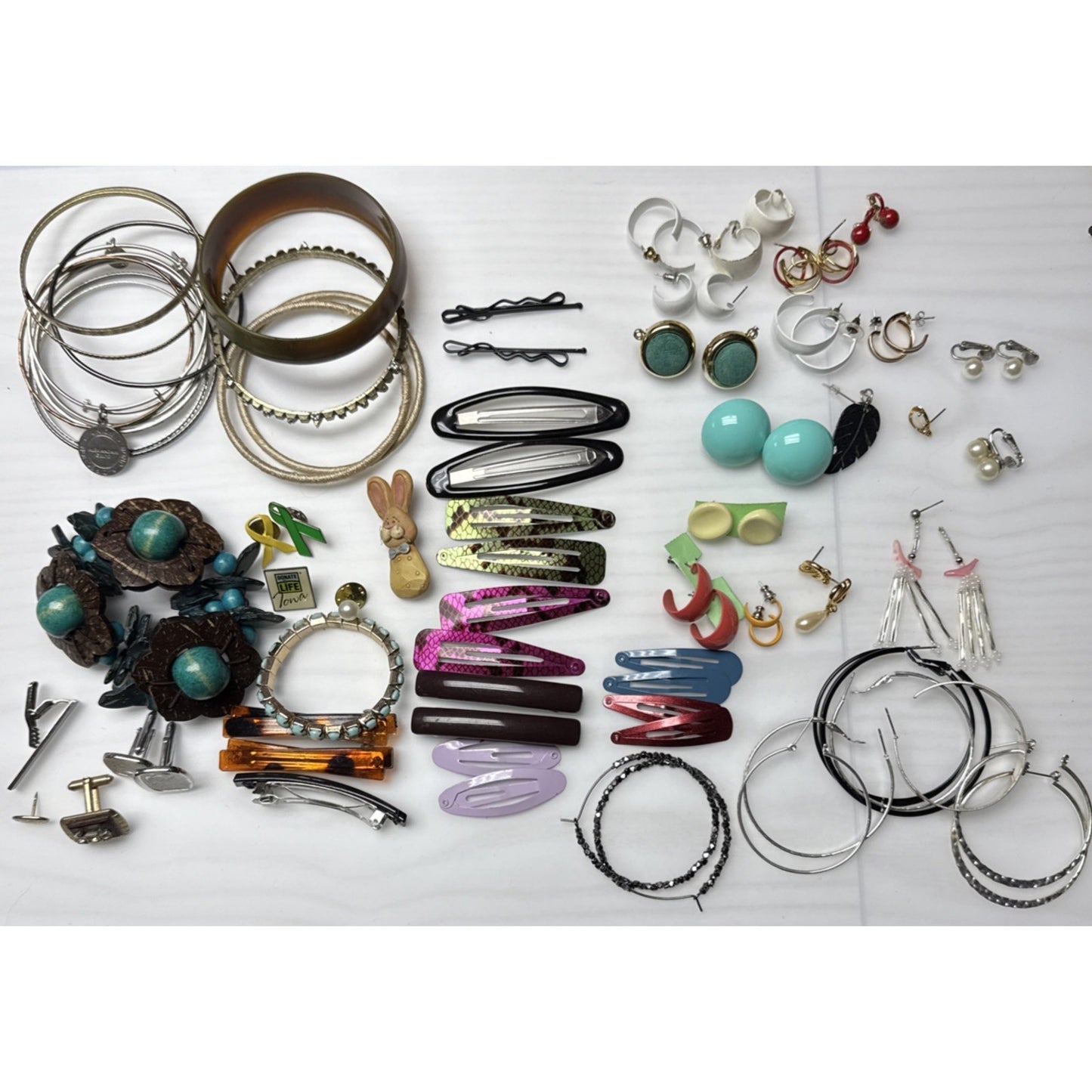 Vintage Modern Junk Jewelry Lot Craft Art Damage Craft Art Wearable As-Is 2#