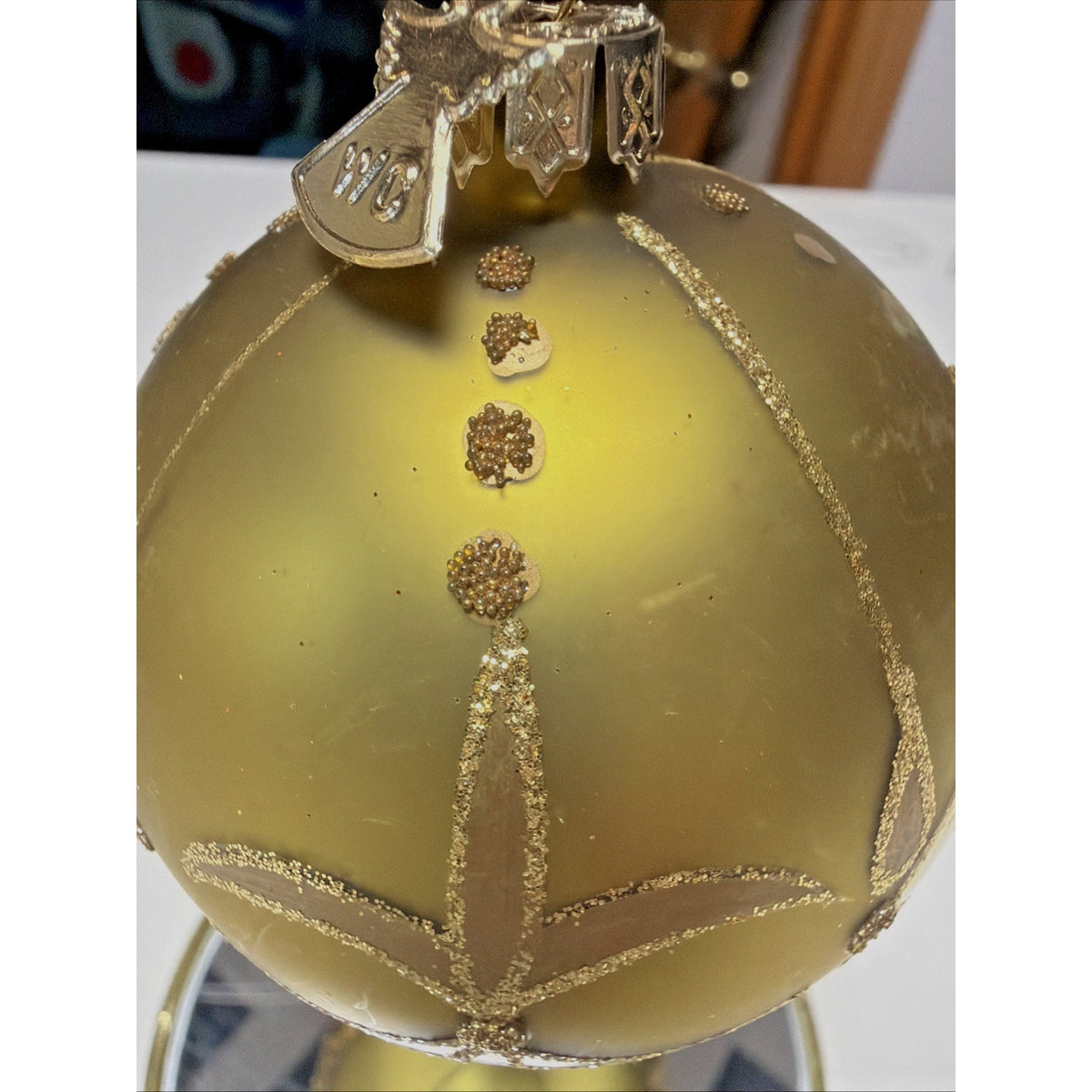 William Sullivan Collection WC Poland Mercury Glass Pineapple Green Ornament