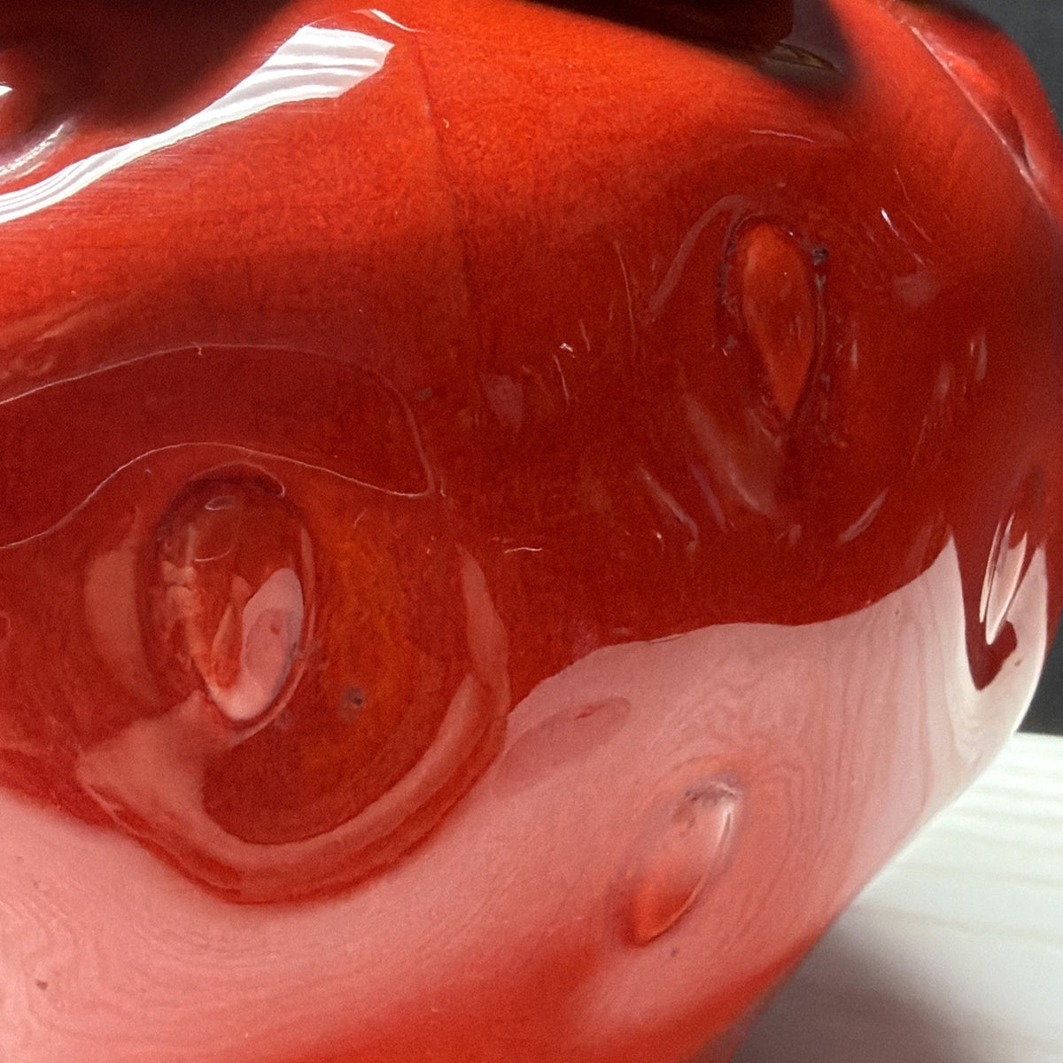 Vintage Metlox Pottery Poppy Trail Strawberry Cookie Jar Ceramic Canister 7"