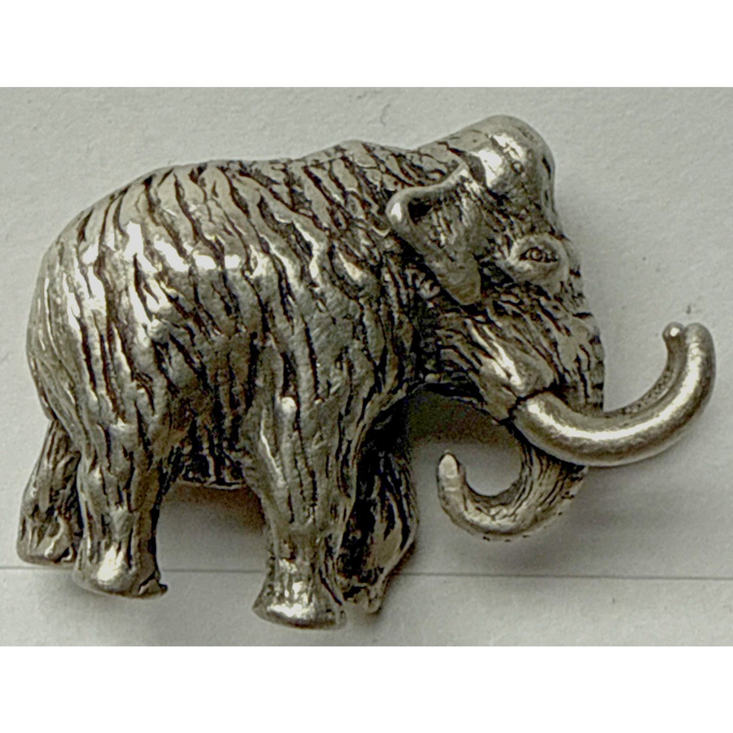 Vintage Silver Miniature Elephant Woolly Mammoth 15.83 grams As-Is Read