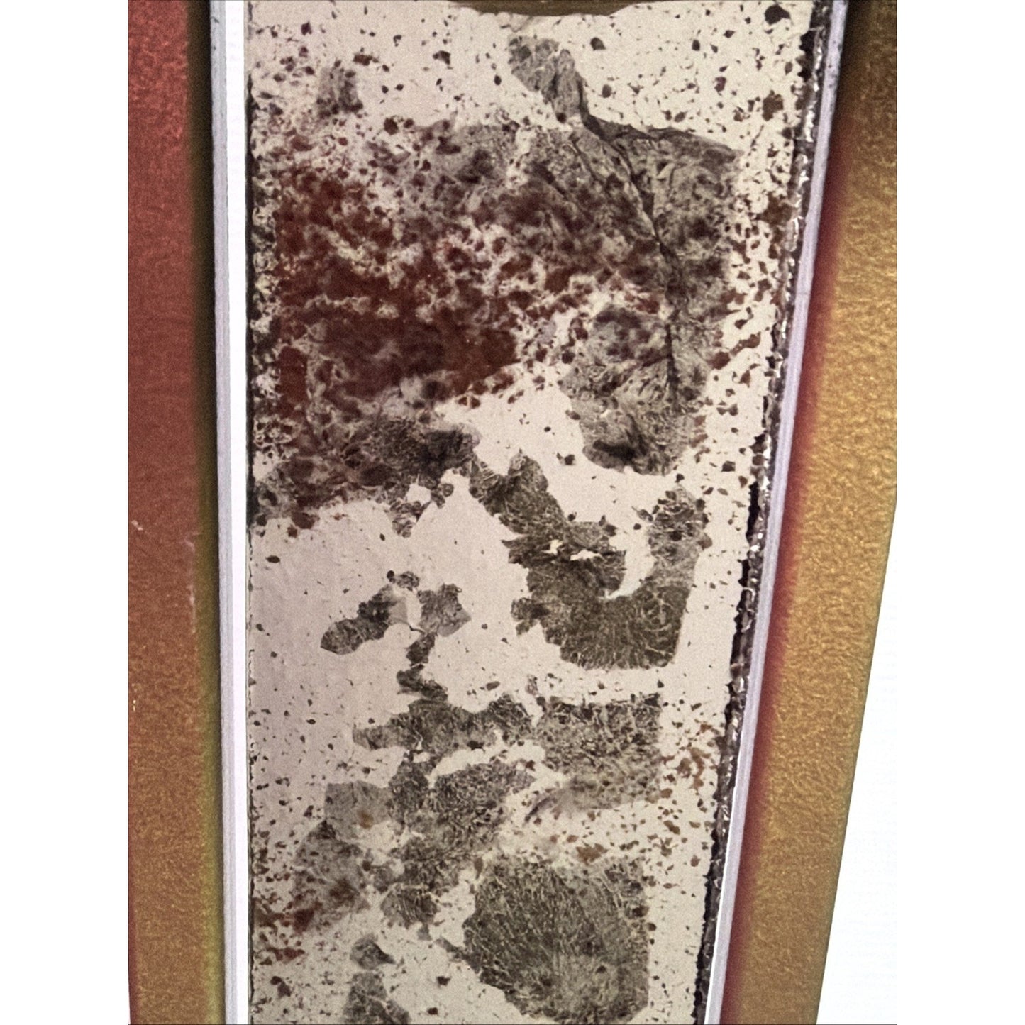 MCM Tony Evans Designs California Smoky Glass Metal Pillar Abstract Holder As Is
