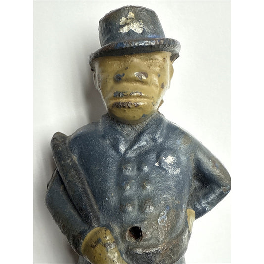 Antique Hubley or AC Williams Cast Iron Toy Mulligan Policeman Still Bank As Is