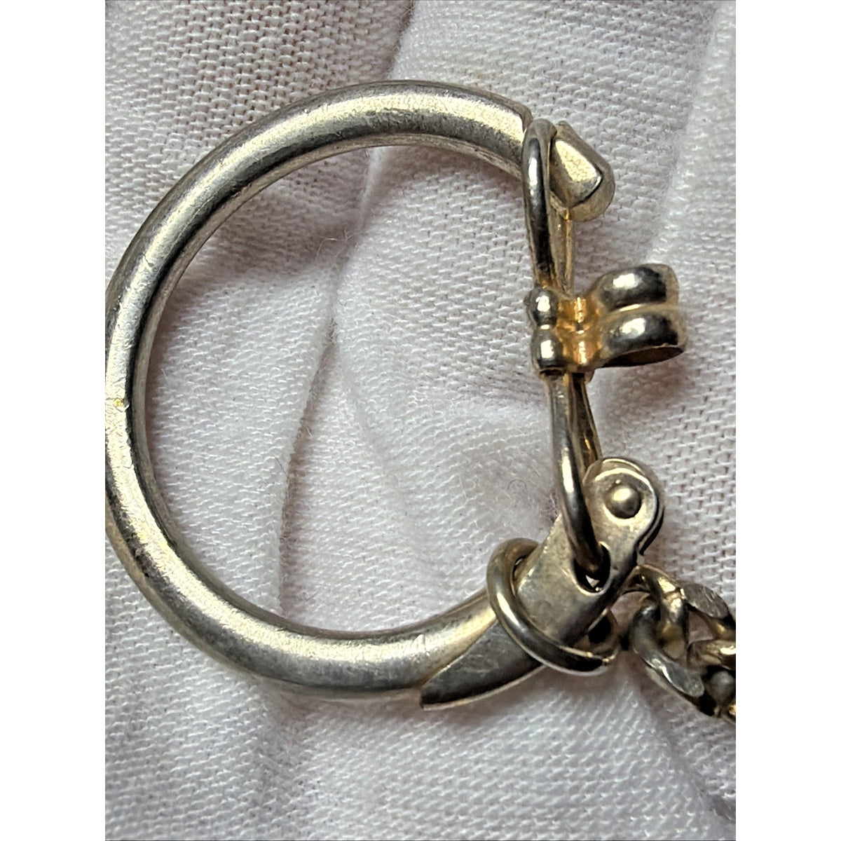 Vintage Pocket Watch Chain Clip Money Watch Holder Cuban Link As Is