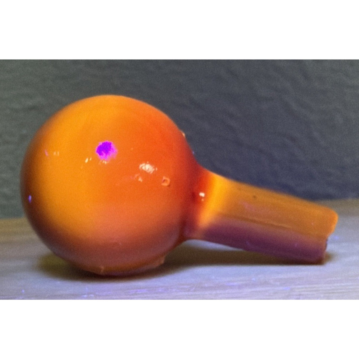 MCM Manganese Art Glass Ruby Red Perfume Bottle Stopper Dauber Italy As Is