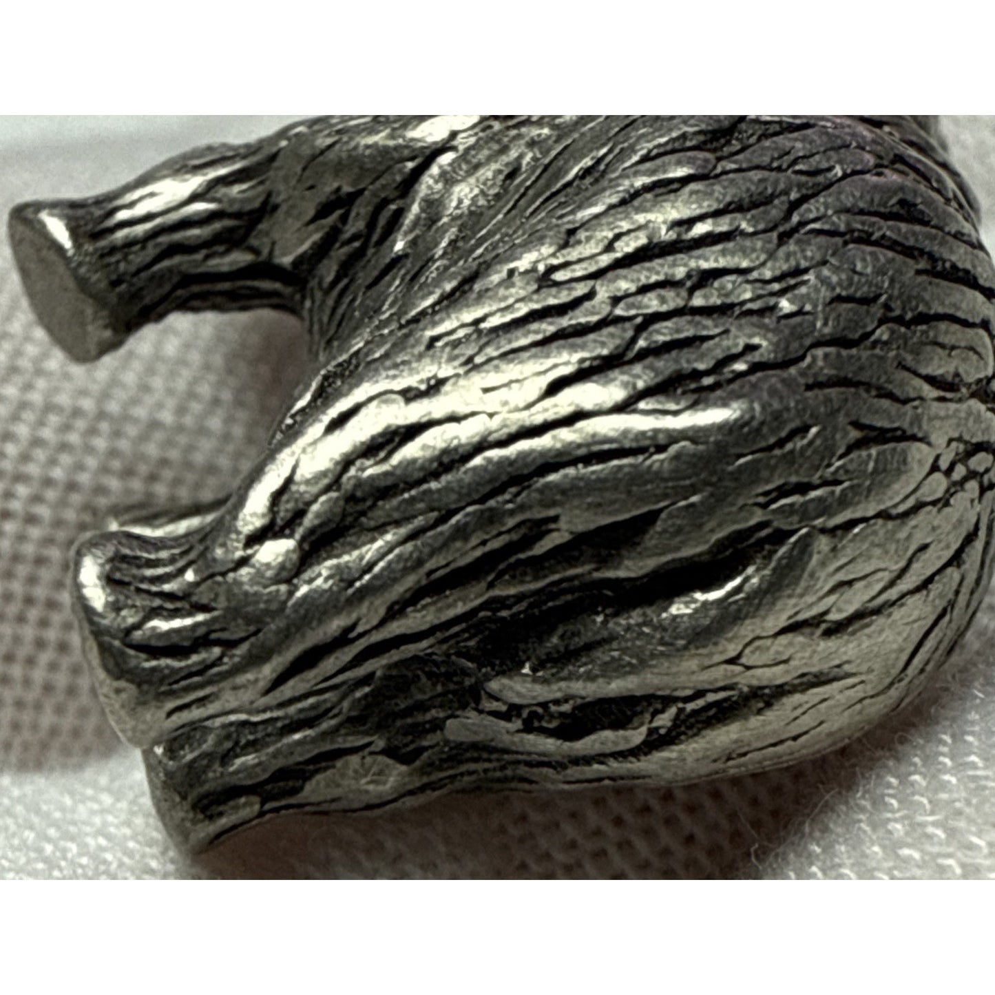 Vintage Silver Miniature Elephant Woolly Mammoth 15.83 grams As-Is Read