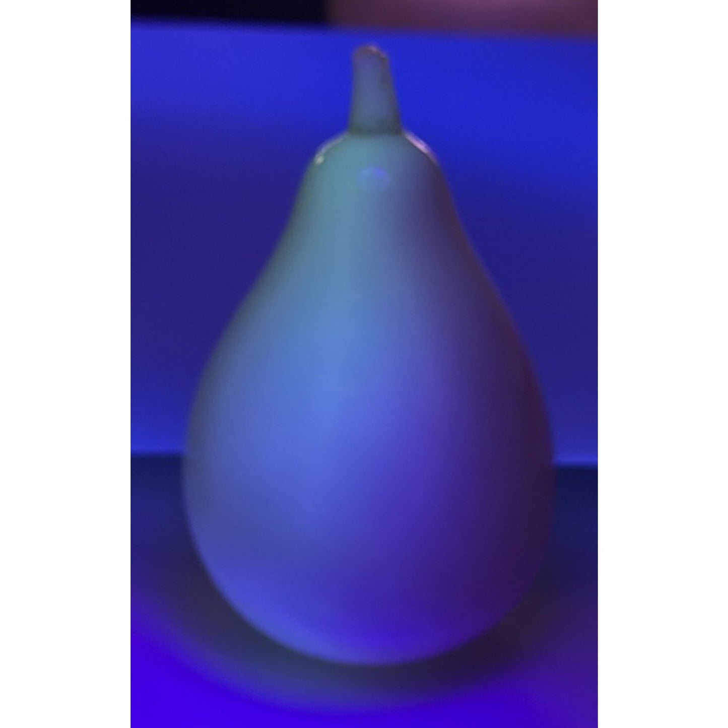 EAPG New England Libbey Glass Pear Peachblow Vaseline Ornament Uranium As-Is