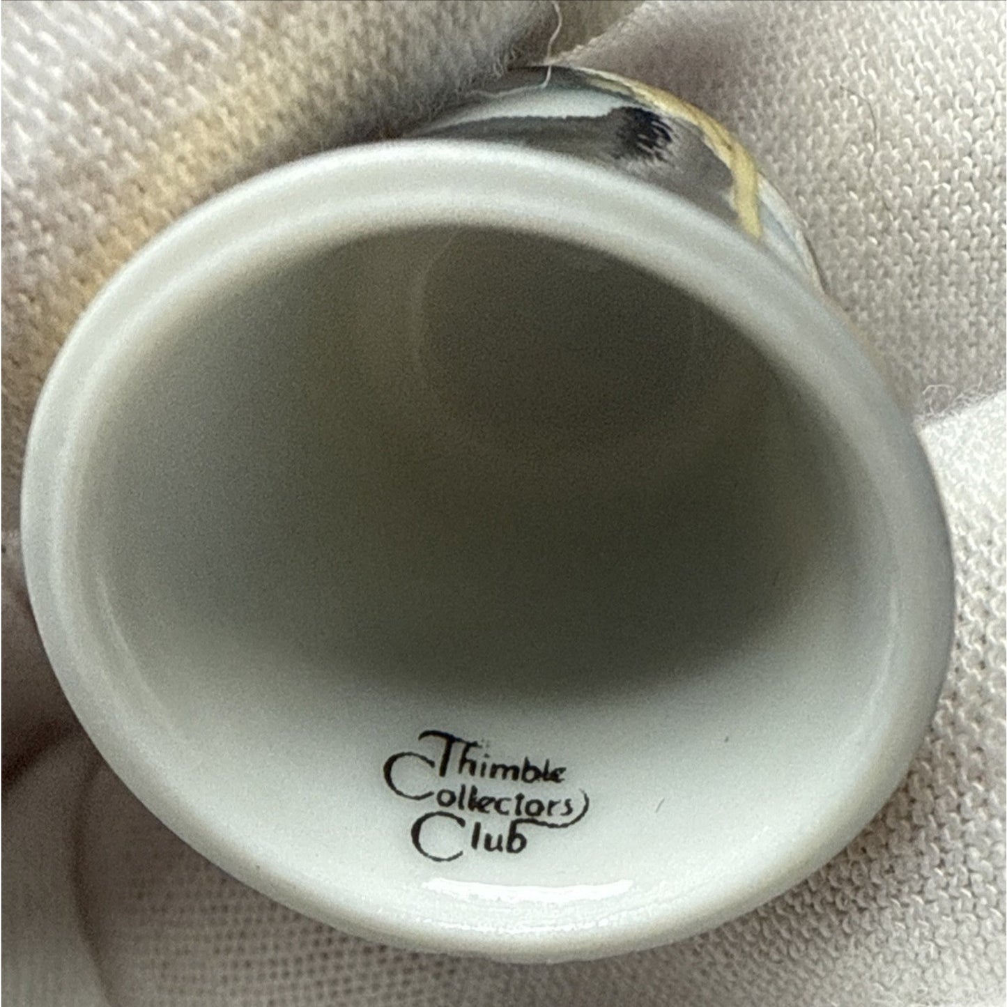 Vtg Lot of 6 TCC Japan Thimbles Porcelain Panda Floral Takiro Shibata Shozan