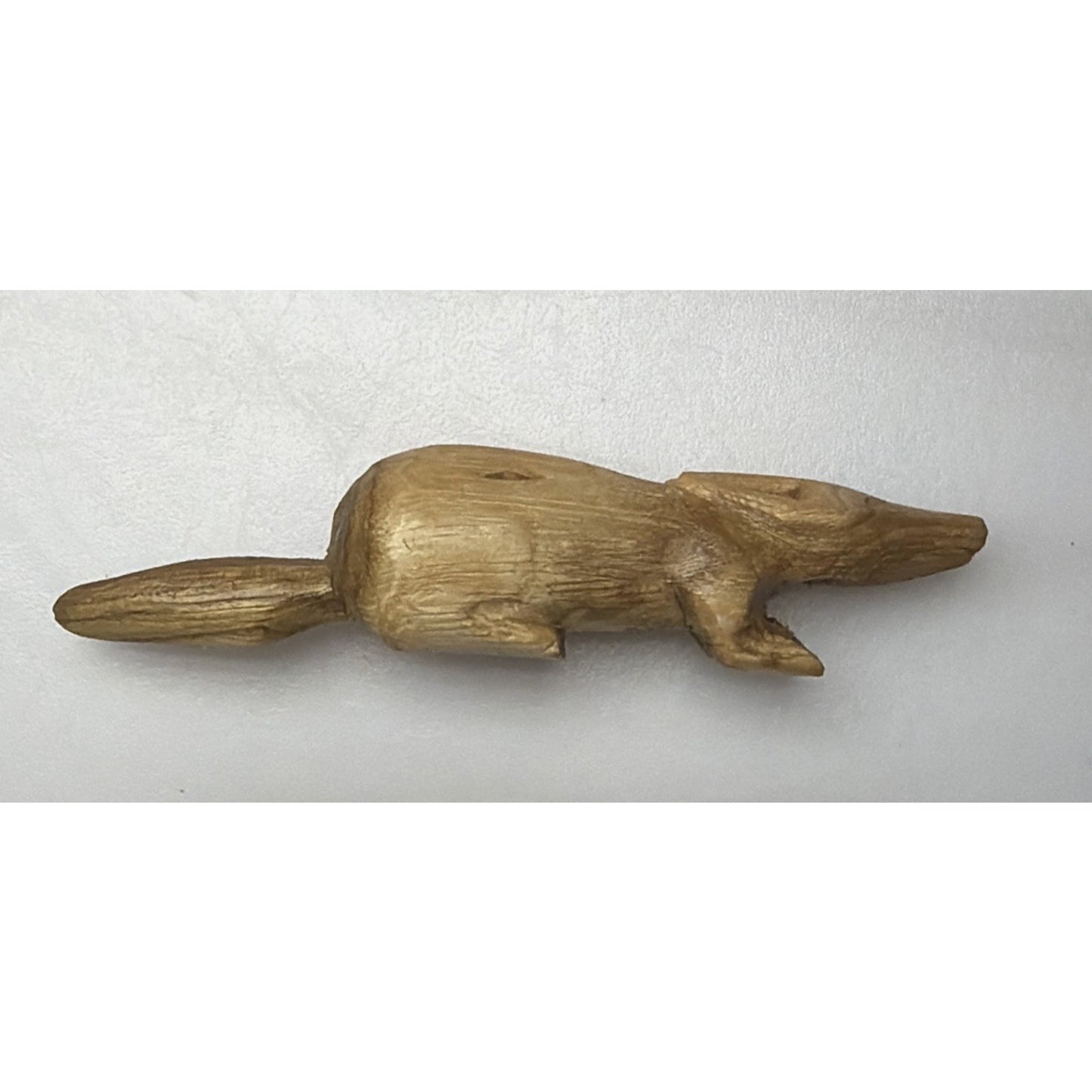 Folk Art Wood Carved Woodland Creature Mini Signed Fox Beaver Squirrel Bunny