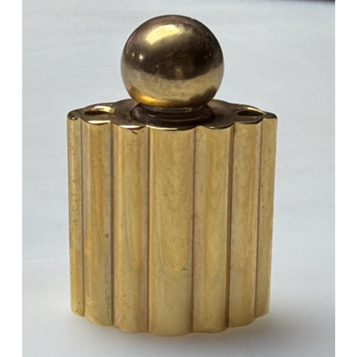 Helena Rubinstein Command Performance Gold Perfume Bottle Charm Bracelet As Is