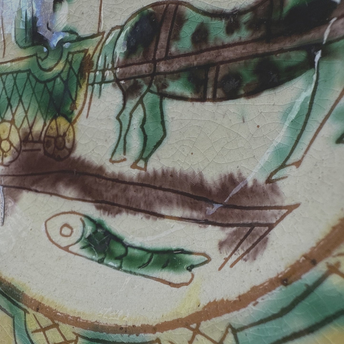 Vintage Folk Art Hutsul Hucul Plate Clay Hand Painted Bowl Plate Hanging